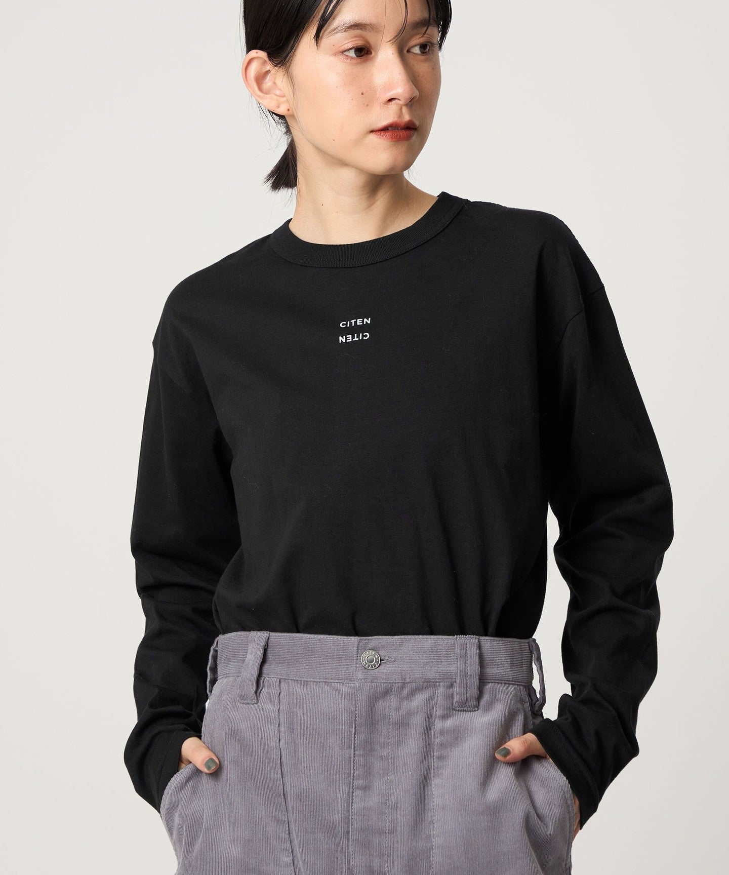 CITEN ]Logo Long Sleeve T-Shirt - UNITED ARROWS