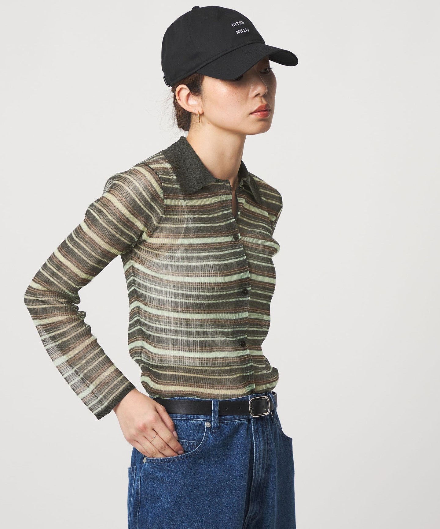 CITEN]シアーボーダーポロニット - UNITED ARROWS