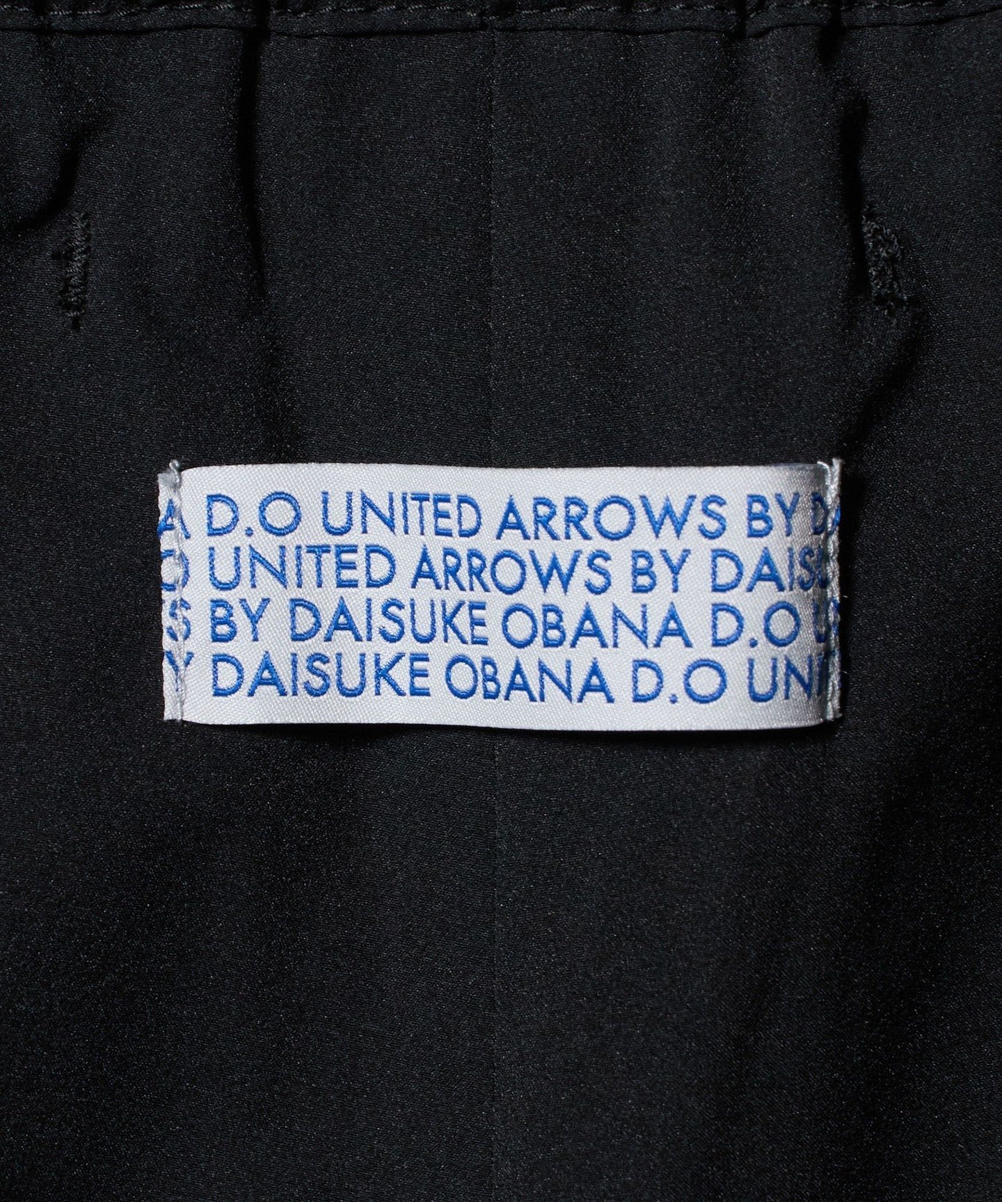 D.O UNITED ARROWS BY DAI SU KE OBANA] TFT WD/TPD PANTS BLA CK
