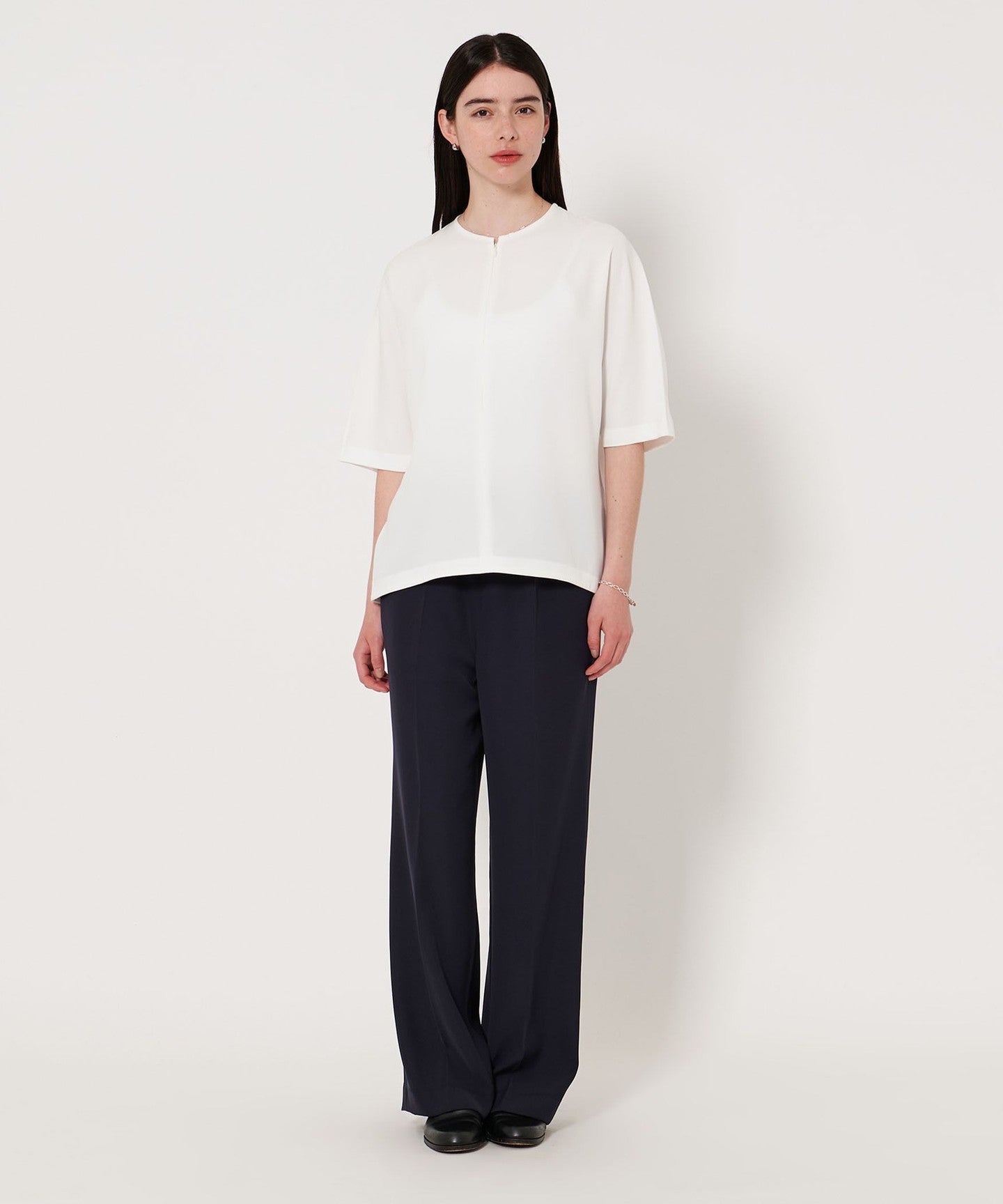 D.O UNITED ARROWS BY DAI SU KE OBANA for WOMEN＞ II+ ZIP CREW TEE/T SH