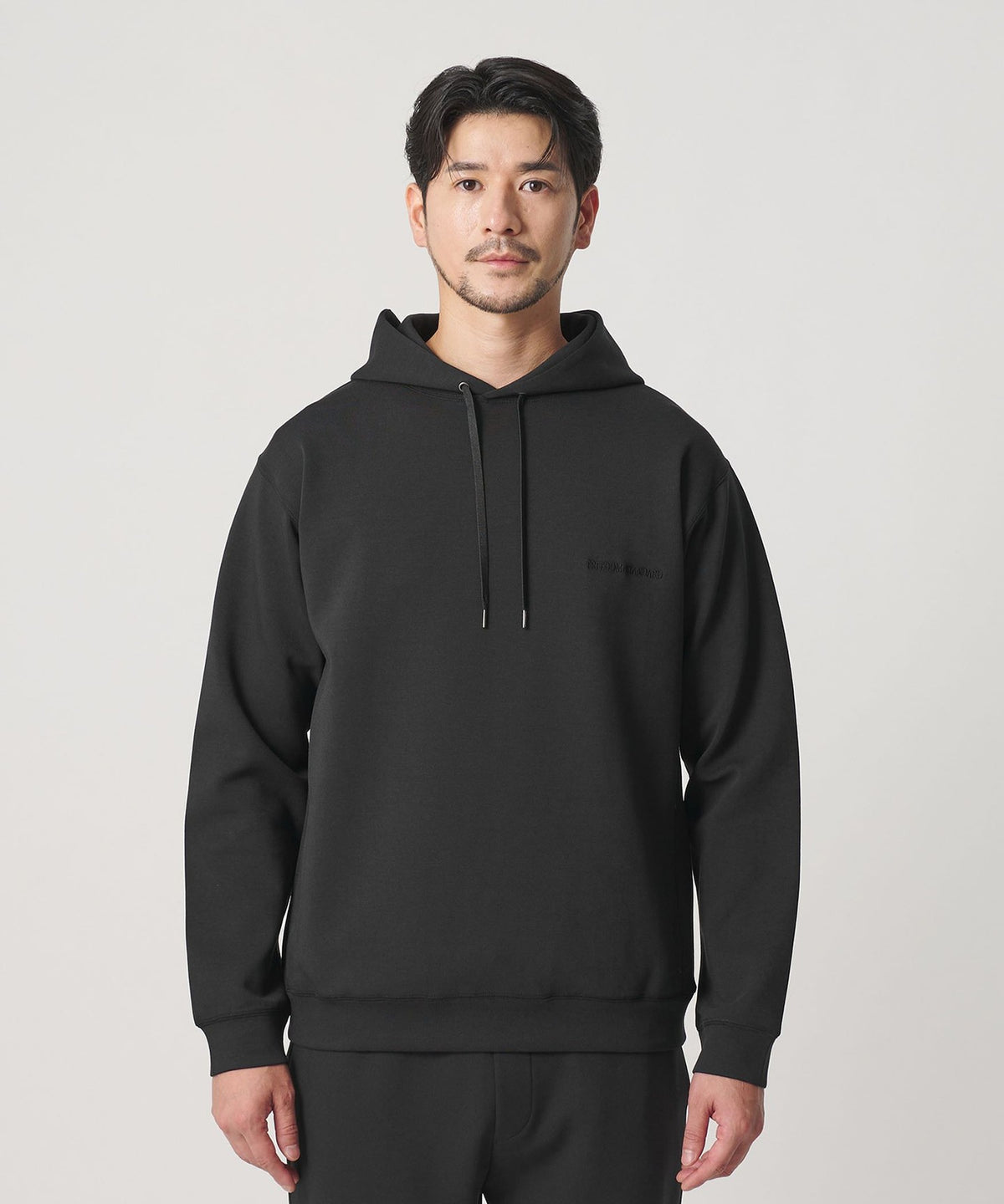 【網路限定 WARDROBE SMART】雙層針織 Logo 連帽衛衣/可成套搭配 【抗菌・防臭】