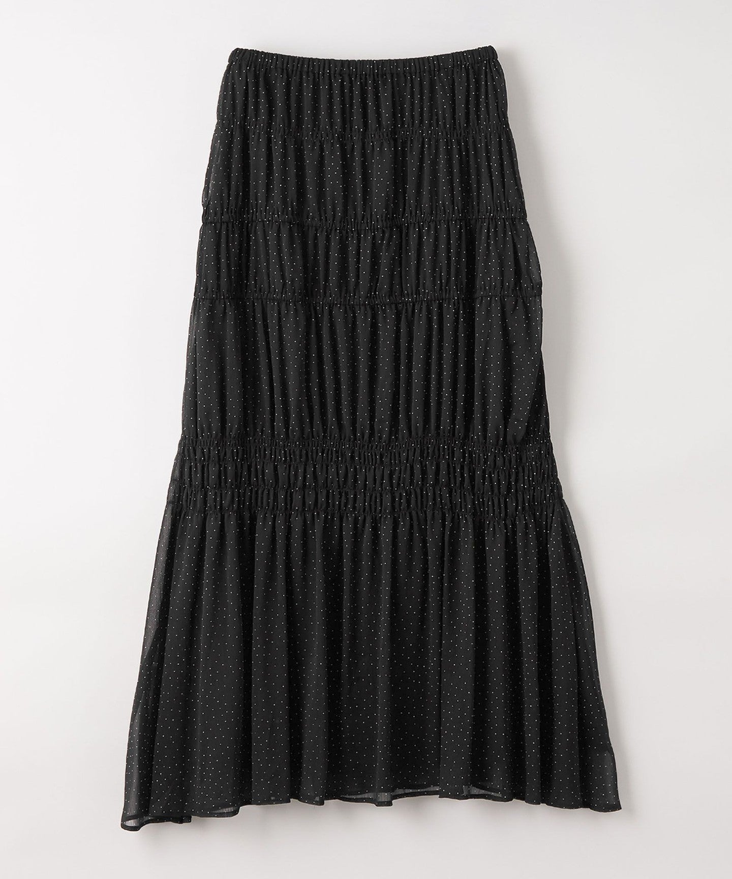 【新品】miies miim DOT WASHER SHIRRING SKIRT DOT WASHER SHIRRING SKIRT