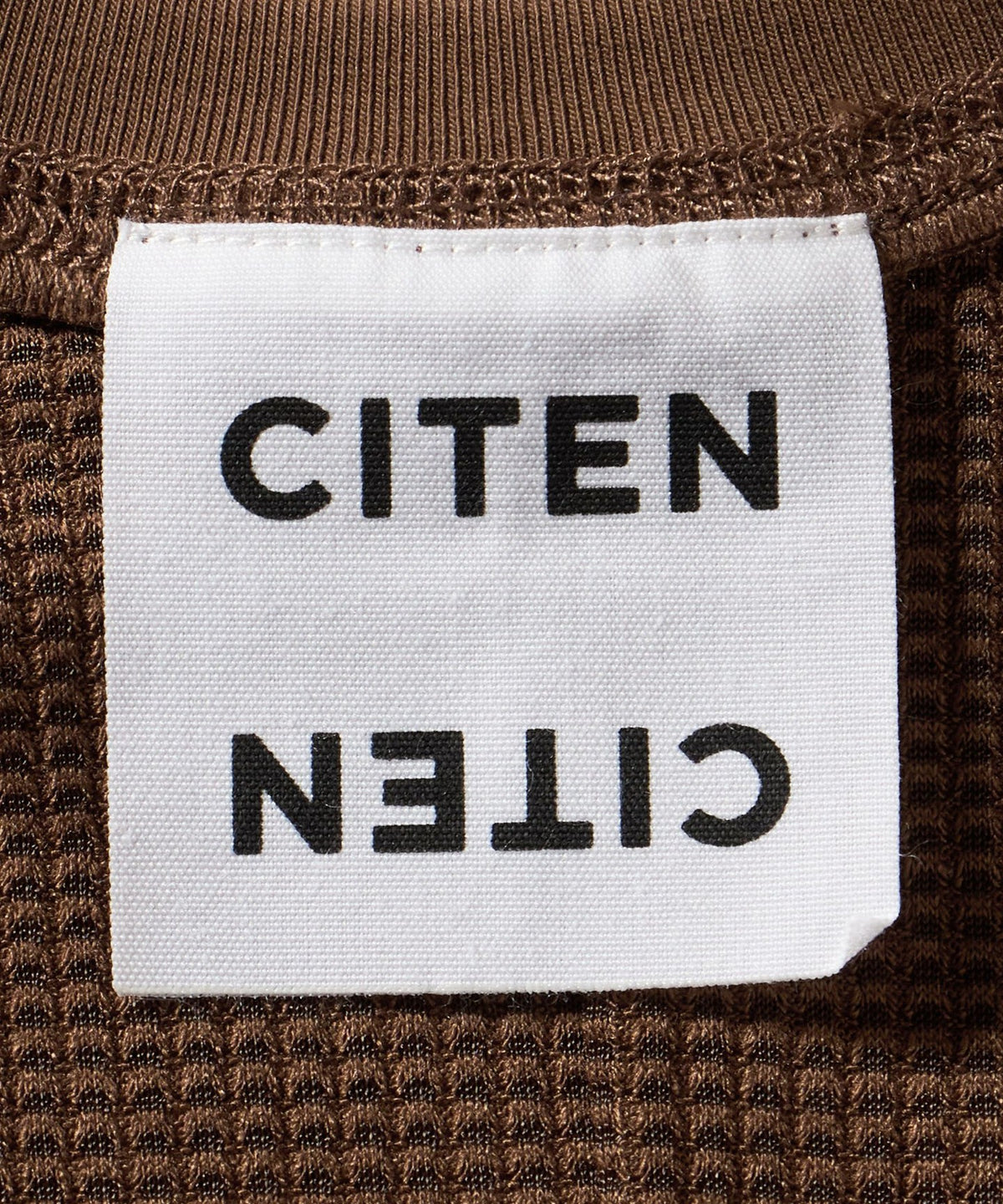 ＜CITEN＞基础款薄纱华夫格上衣