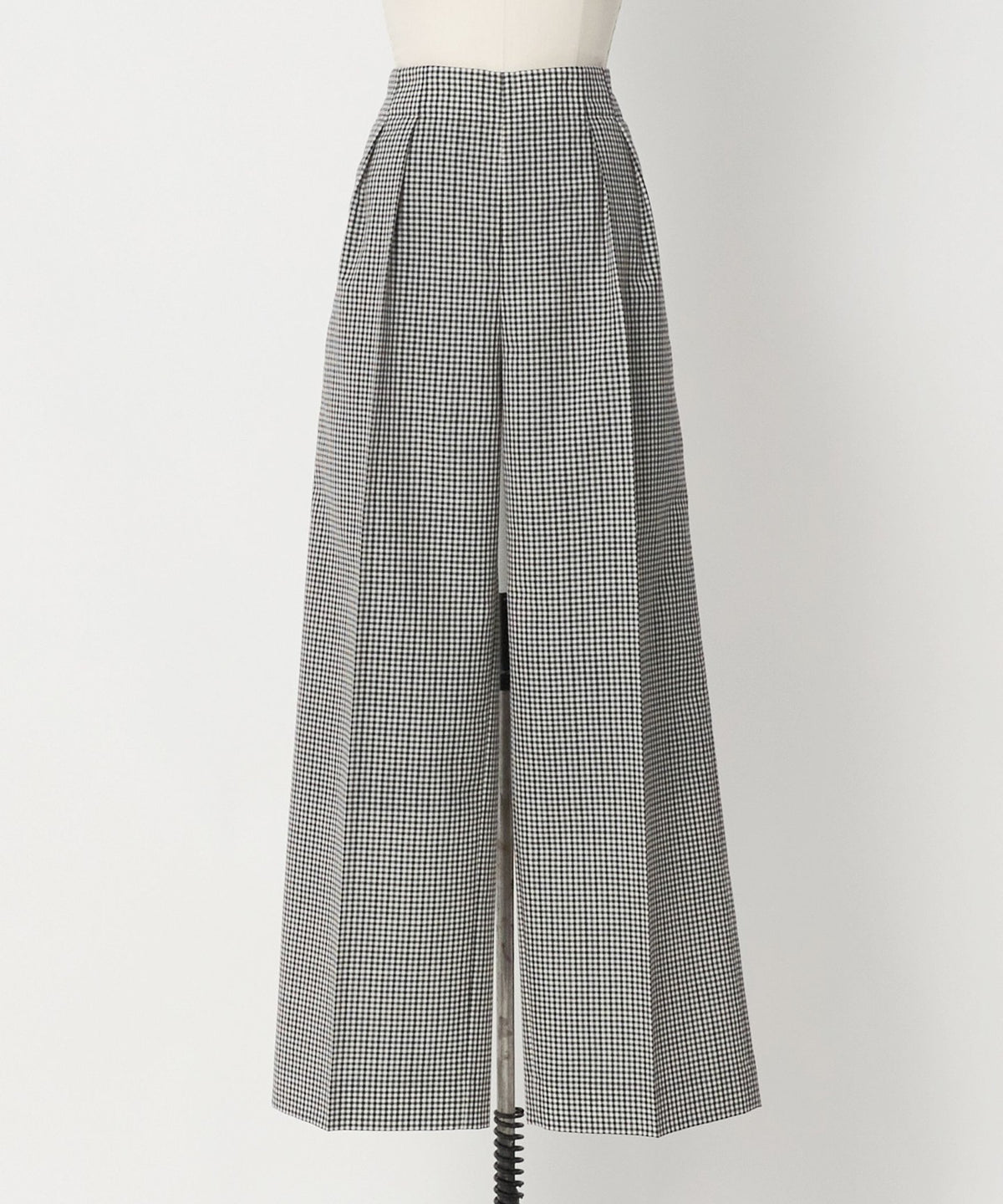 PRE Gingham Check Side Zip Pants