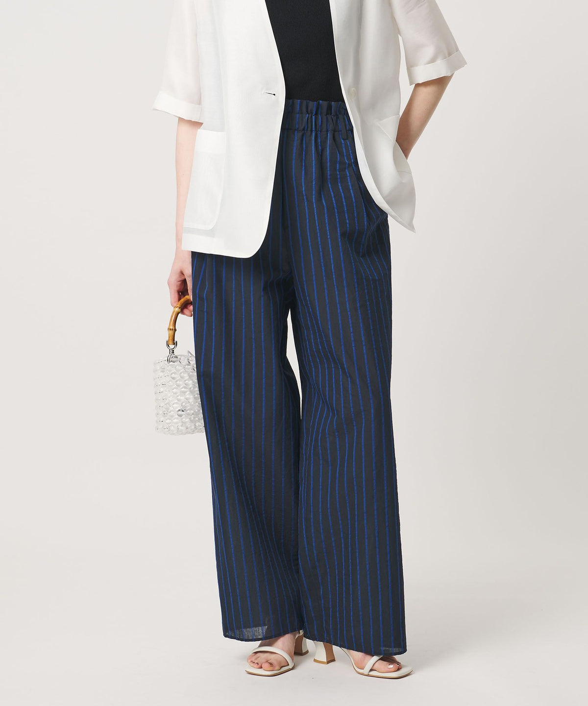 Elegante Gestreifte Freizeithose - Waschbar -
