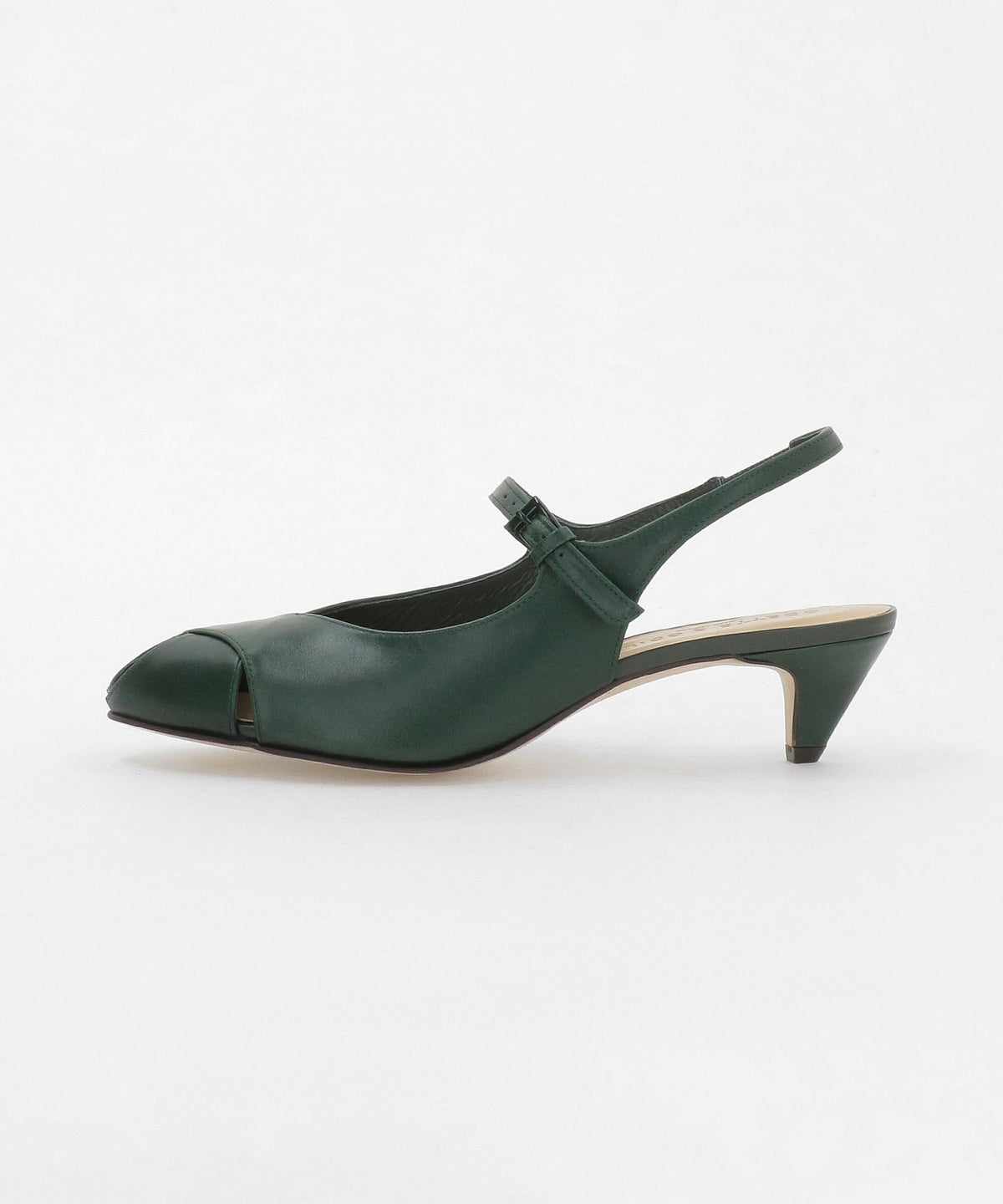Peep-Toe Back-Strap Pumps 40mm Heel