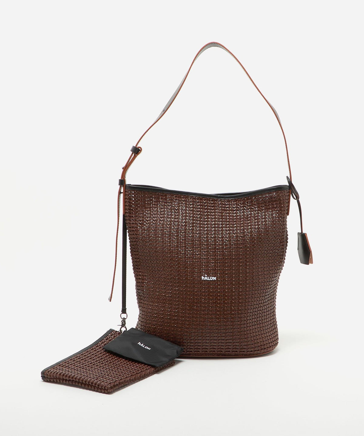 <hALON> Bolso de hombro de malla tejida