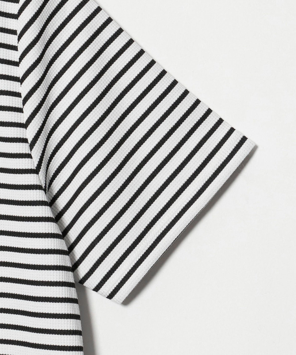 迷你华夫格亨利领条纹T恤 ＜A DAY IN THE LIFE＞