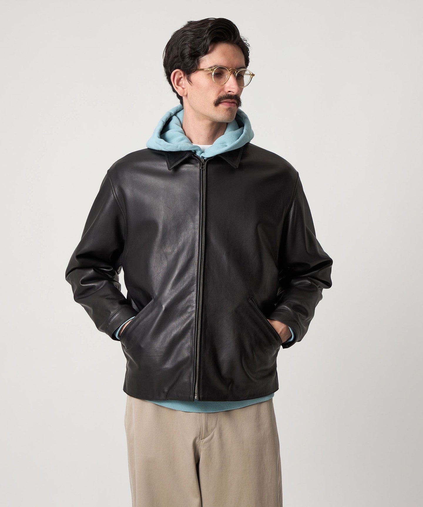 Steven Alan] Sheep Glove Leather Work BLOUSON - UNITED ARROWS