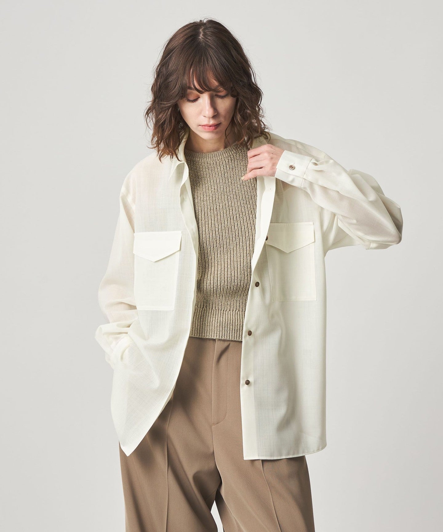 Steven Alan] Regular Collar SHIRT - UNITED ARROWS