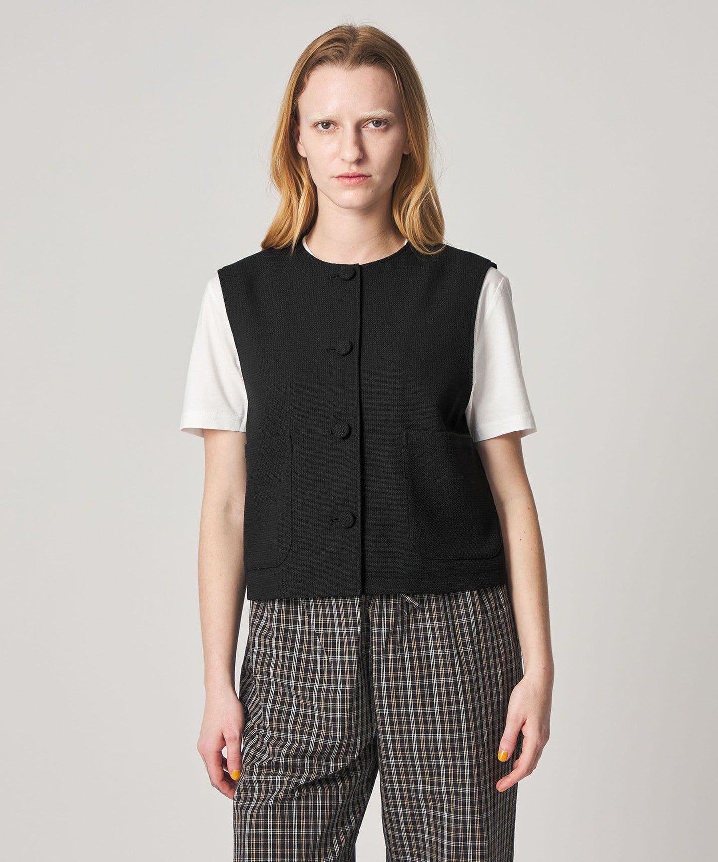 H beauty＆youth ベスト AURALEE steven alan Steven Alan]ツイードライク ベスト - UNITED ARROWS