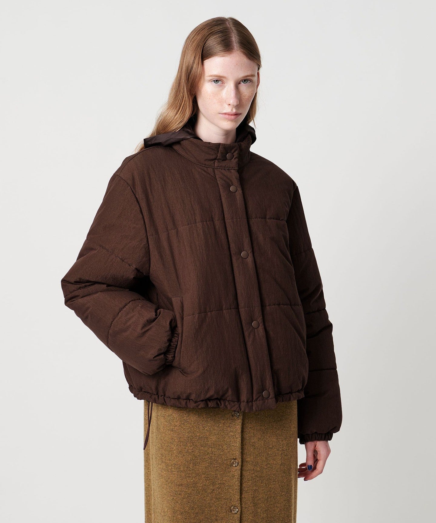 Steven Alan]Cotton Nylon Padded Short BLOUSON