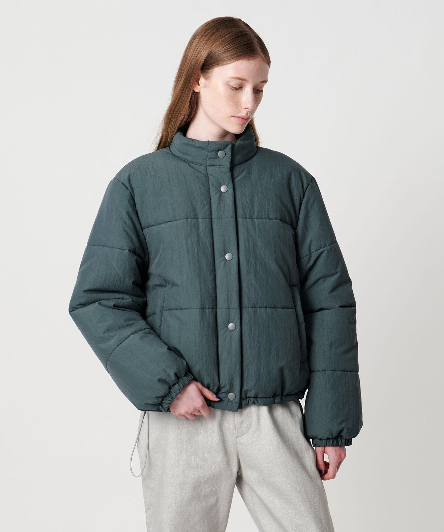 Steven Alan]Cotton Nylon Padded Short BLOUSON
