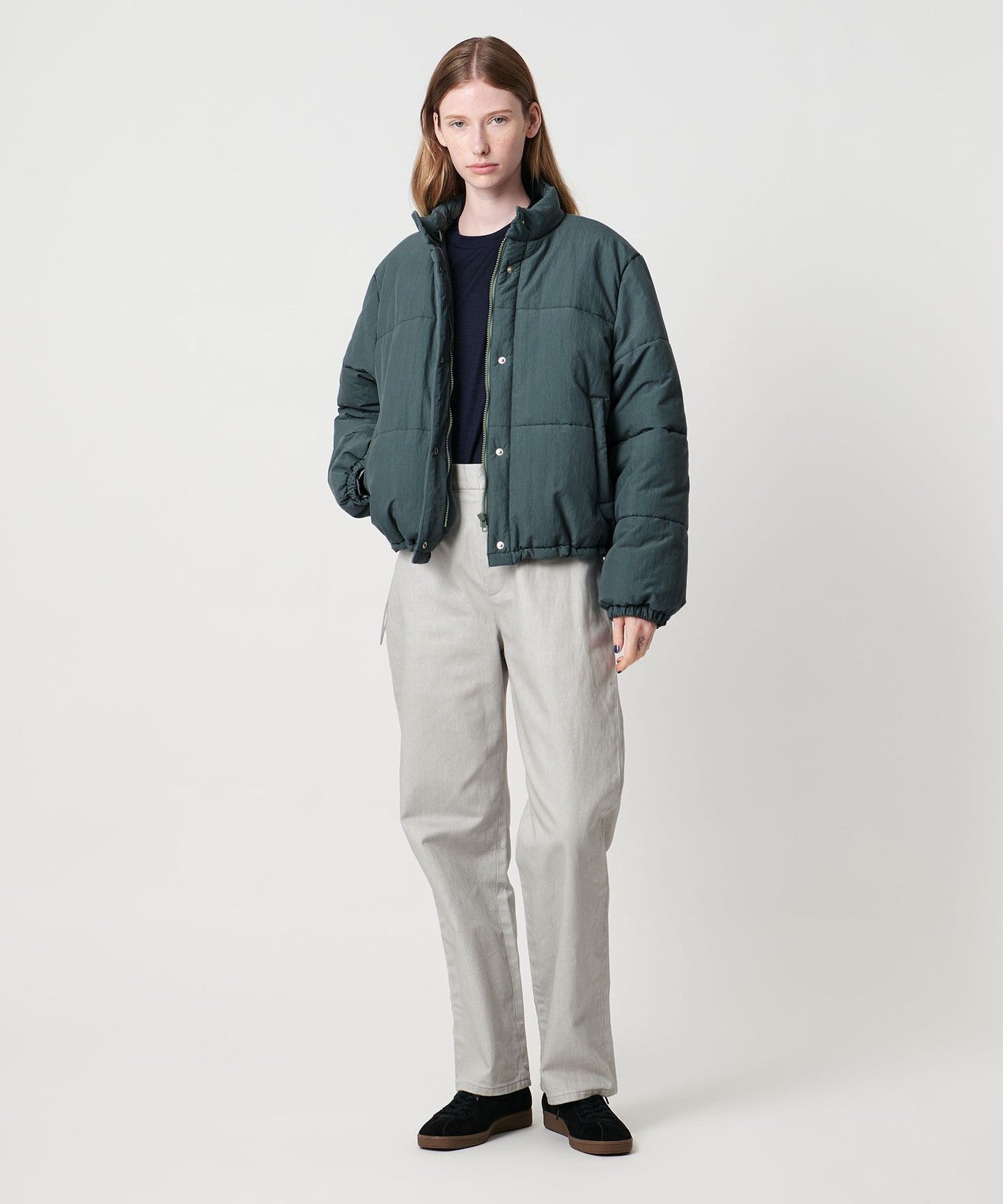 Steven Alan]Cotton Nylon Padded Short BLOUSON