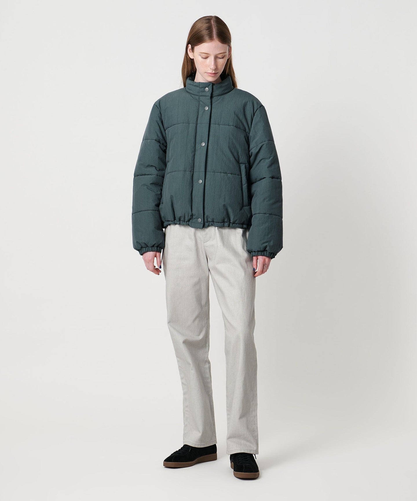 Steven Alan ¥27,500 NYLON PADDED JACKET Steven Alan]Cotton Nylon Padded Short BLOUSON