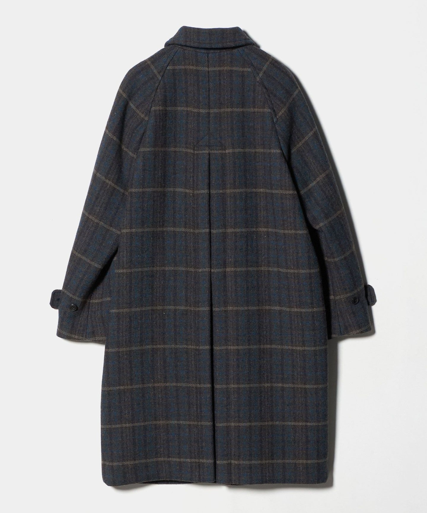 Steven Alan]チェック ラグランスリーブ コート