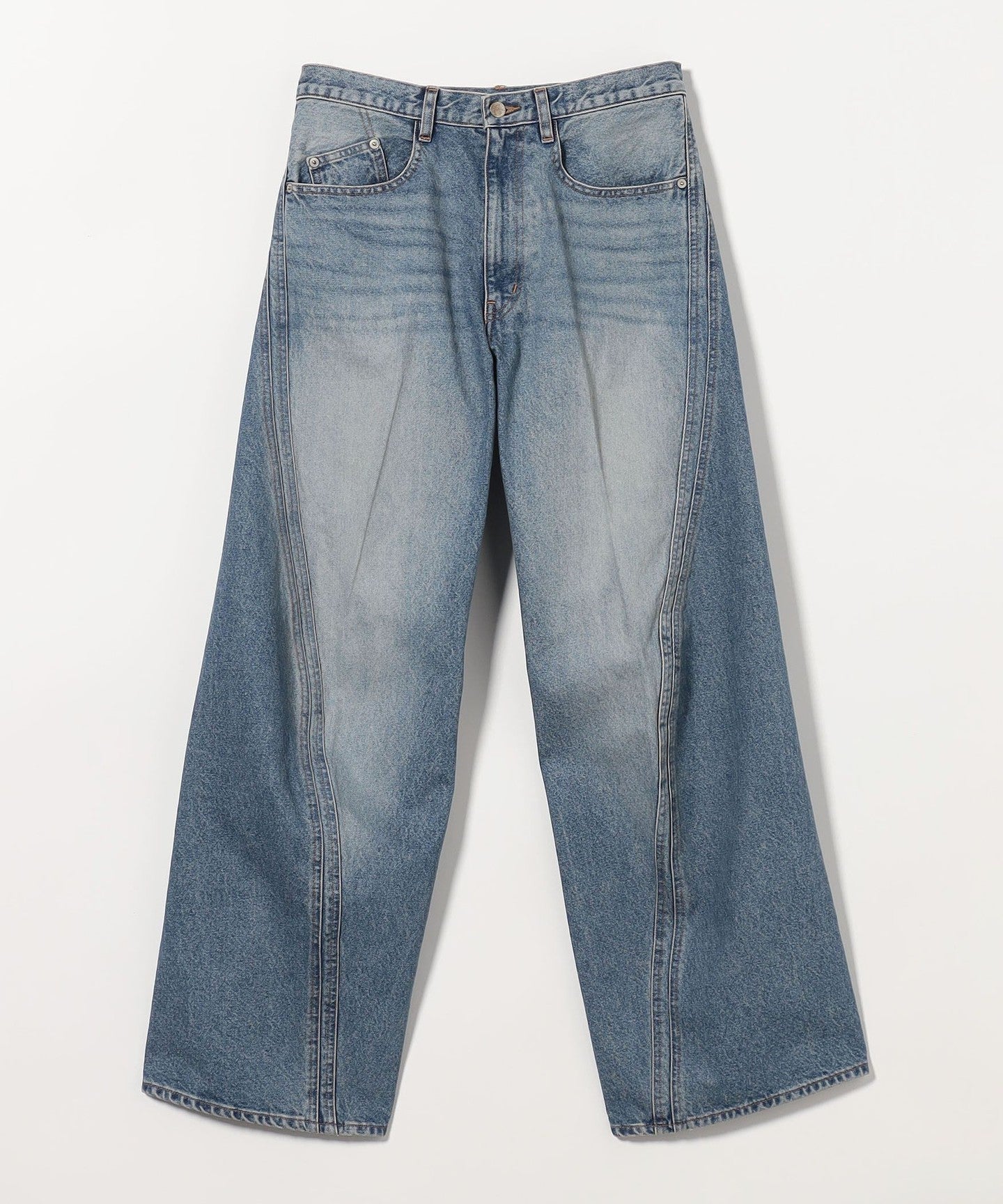 NVRFRGT] 3D Twisted Wide Jeans - UNITED ARROWS