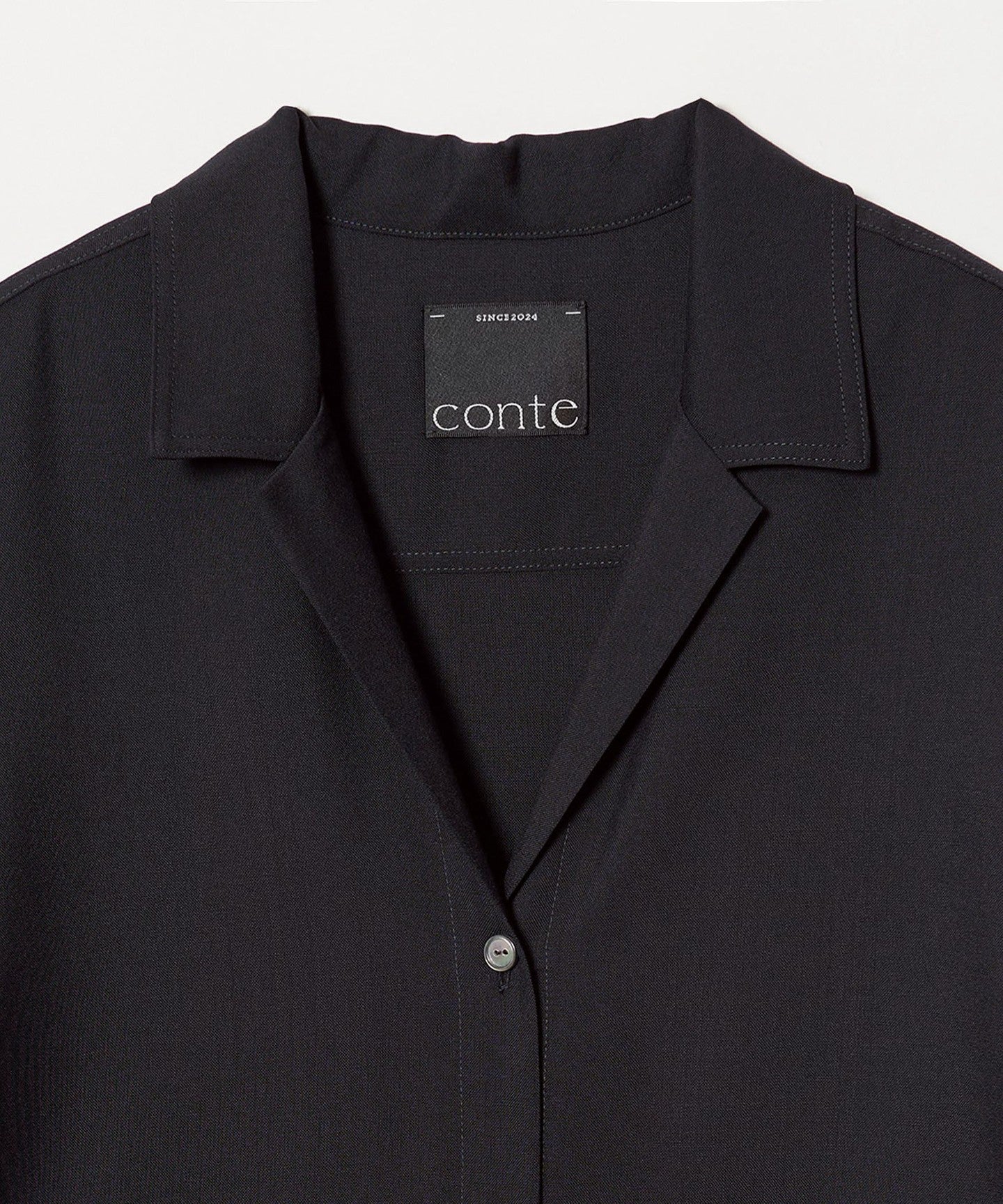 coa conte オープンカラー オールインワン ネイビー conte＞オープンカラー オールインワン