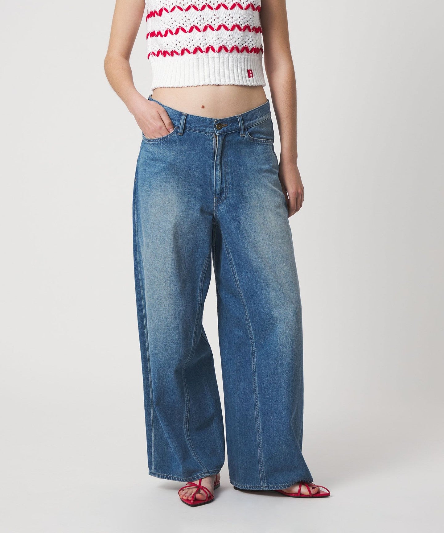 6(ROKU) ]Cotton Denim PANTS - UNITED ARROWS
