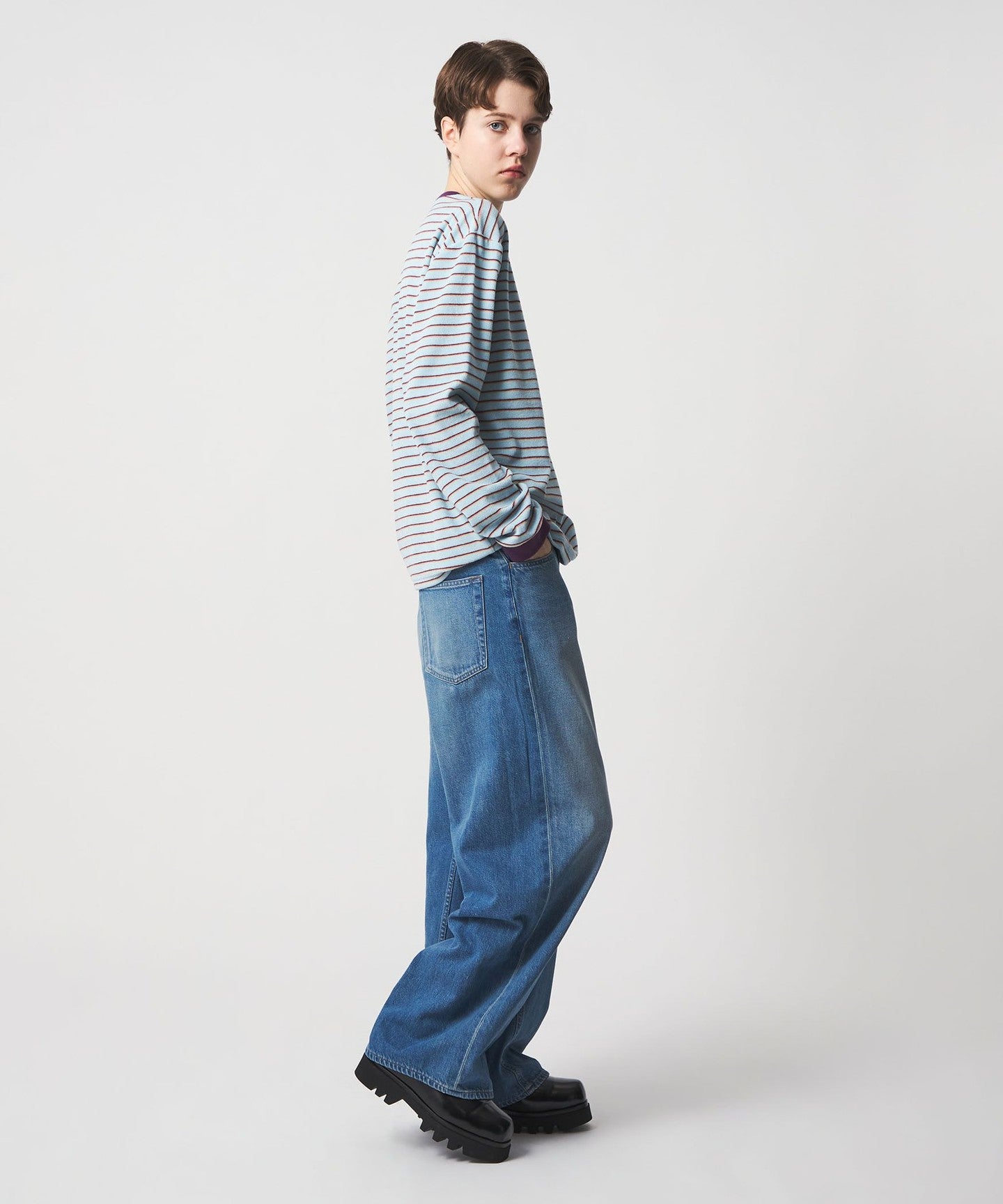 6(ROKU) ]Cotton Denim PANTS - UNITED ARROWS