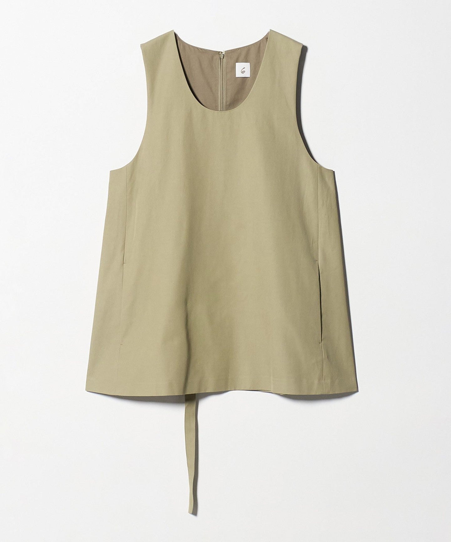 6(ROKU)]コットンレーヨン チノ ノースリーブ トップス - UNITED ARROWS