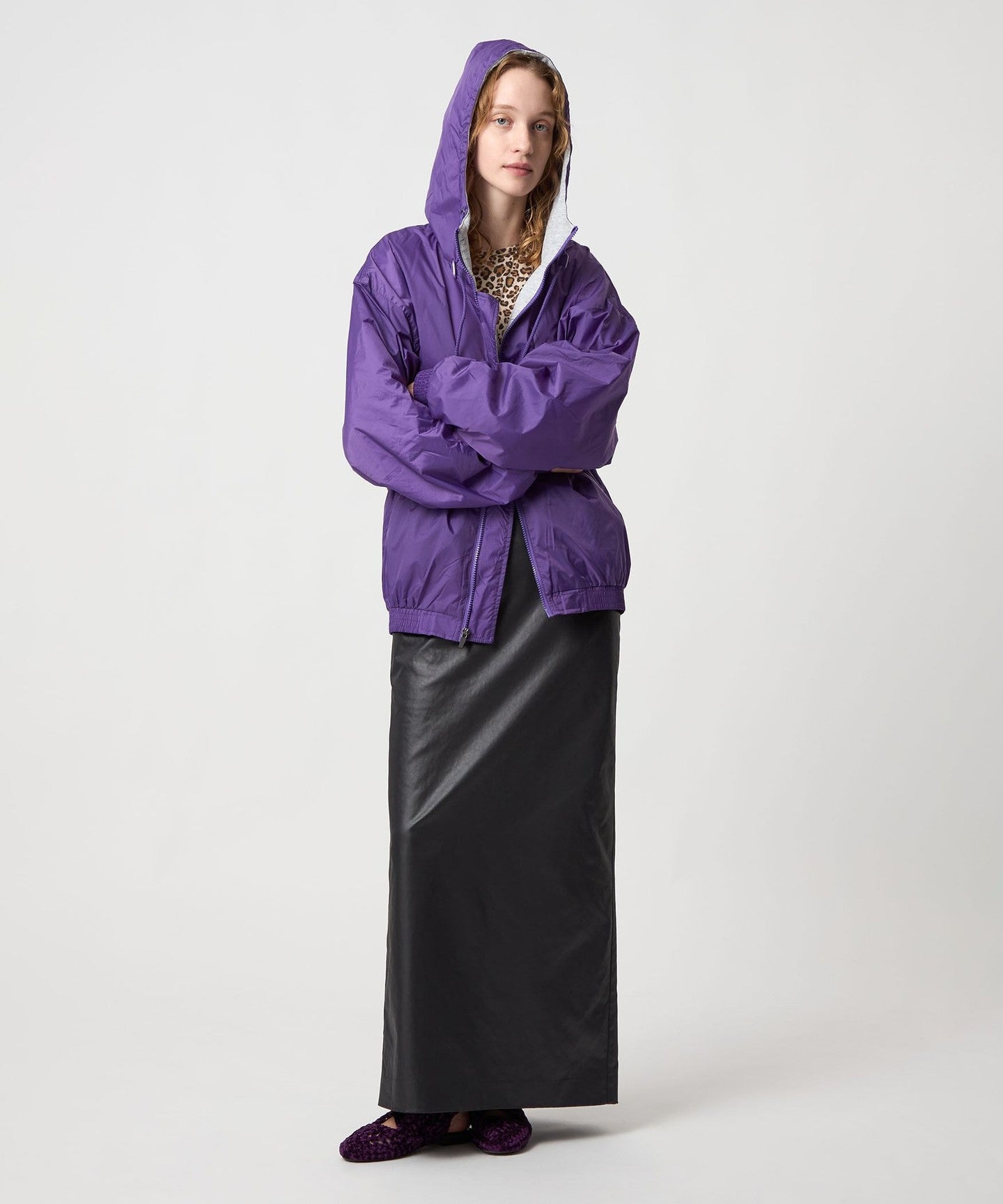 6(ROKU) ]Hooded Nylon JACKET