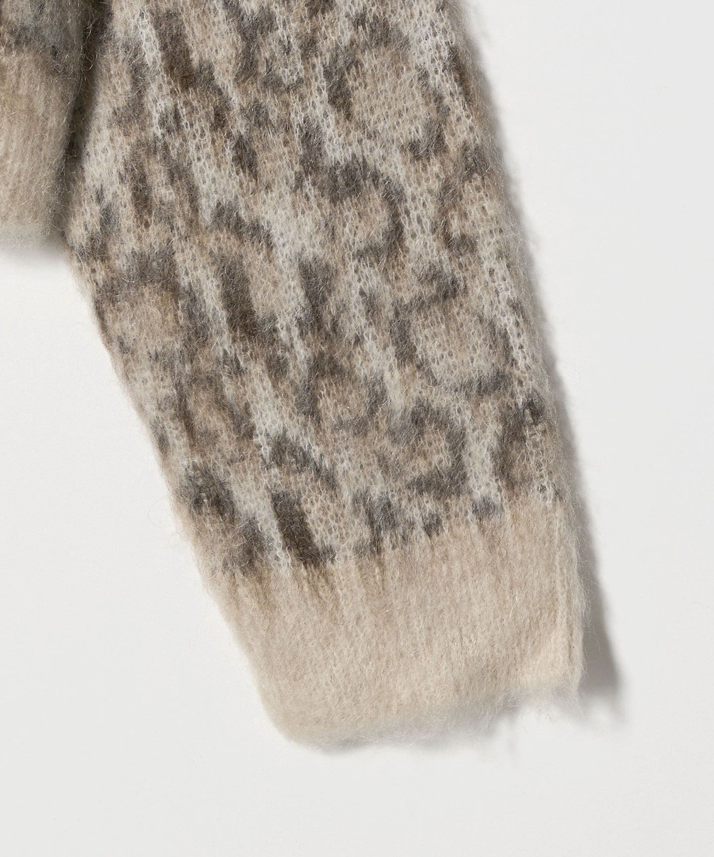 6(ROKU) ]MohairBlend Leopard CARDIGAN