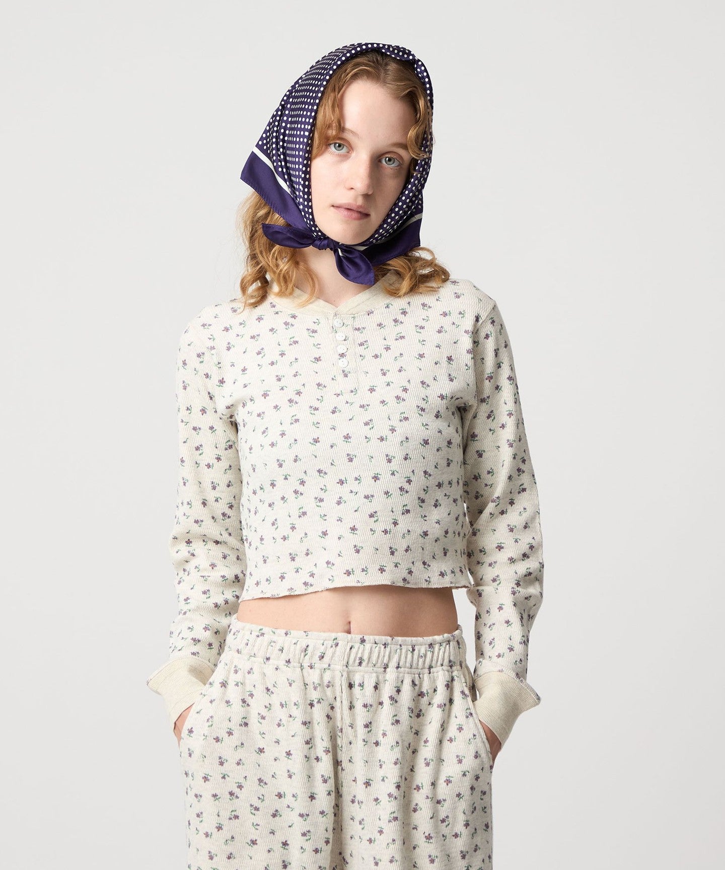 トップス FAITH MILLS for 6 THERMAL HENRY PULLOVER Exclusive】[FAITH MILLS for 6]THERMAL HENRY PolyurethaneL LO VER TOP/