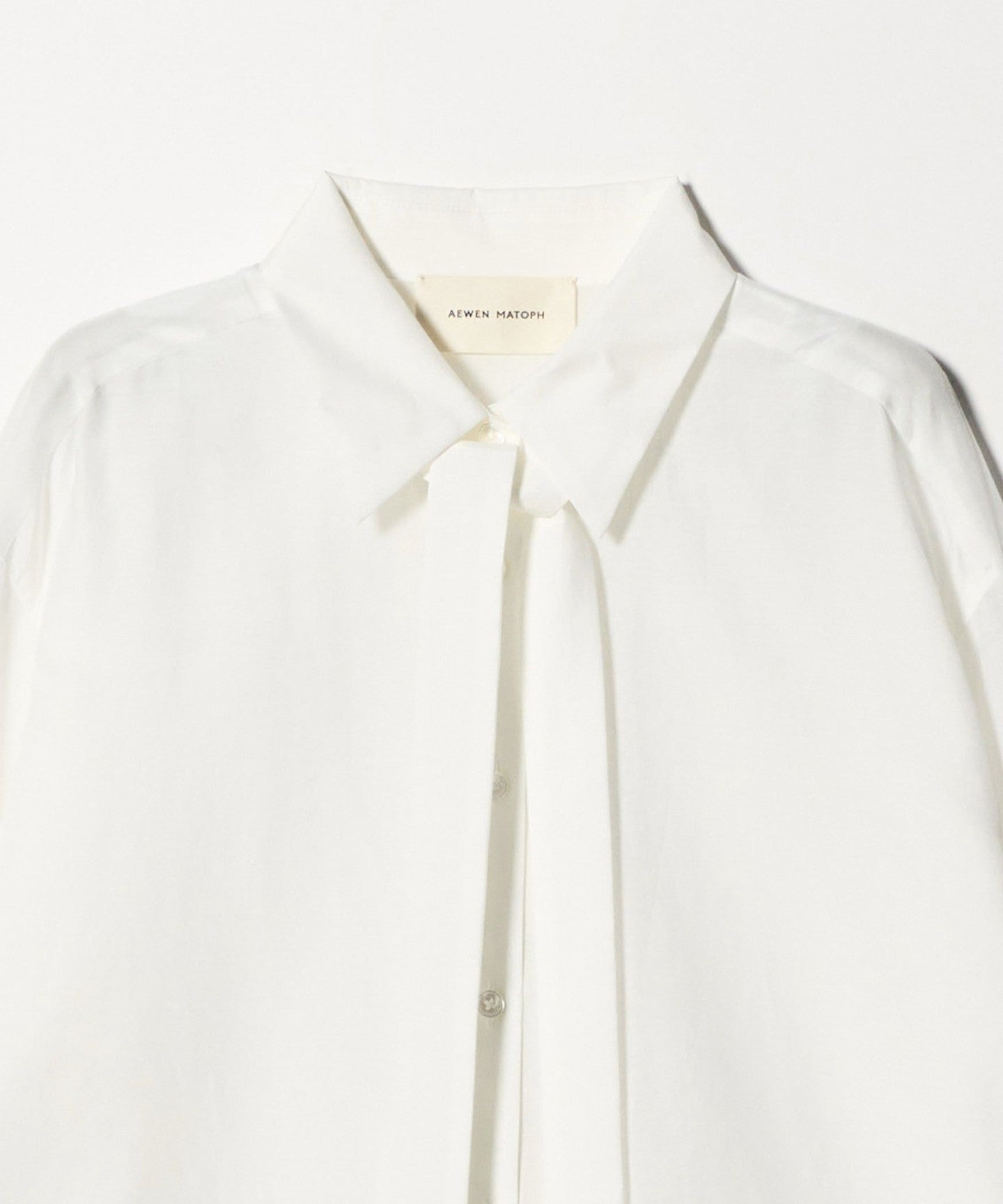 AEWEN MATOPH ]CottonSilk Bow TieSHIRT ‐ Washable ‐ - UNITED ARROWS