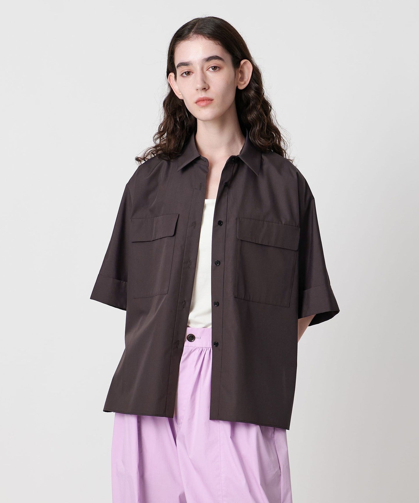 ＡＥＷＥＮ　ＭＡＴＯＰＨ AEWEN MATOPH ]口袋斗篷袖 SHIRT2 - UNITED ARROWS