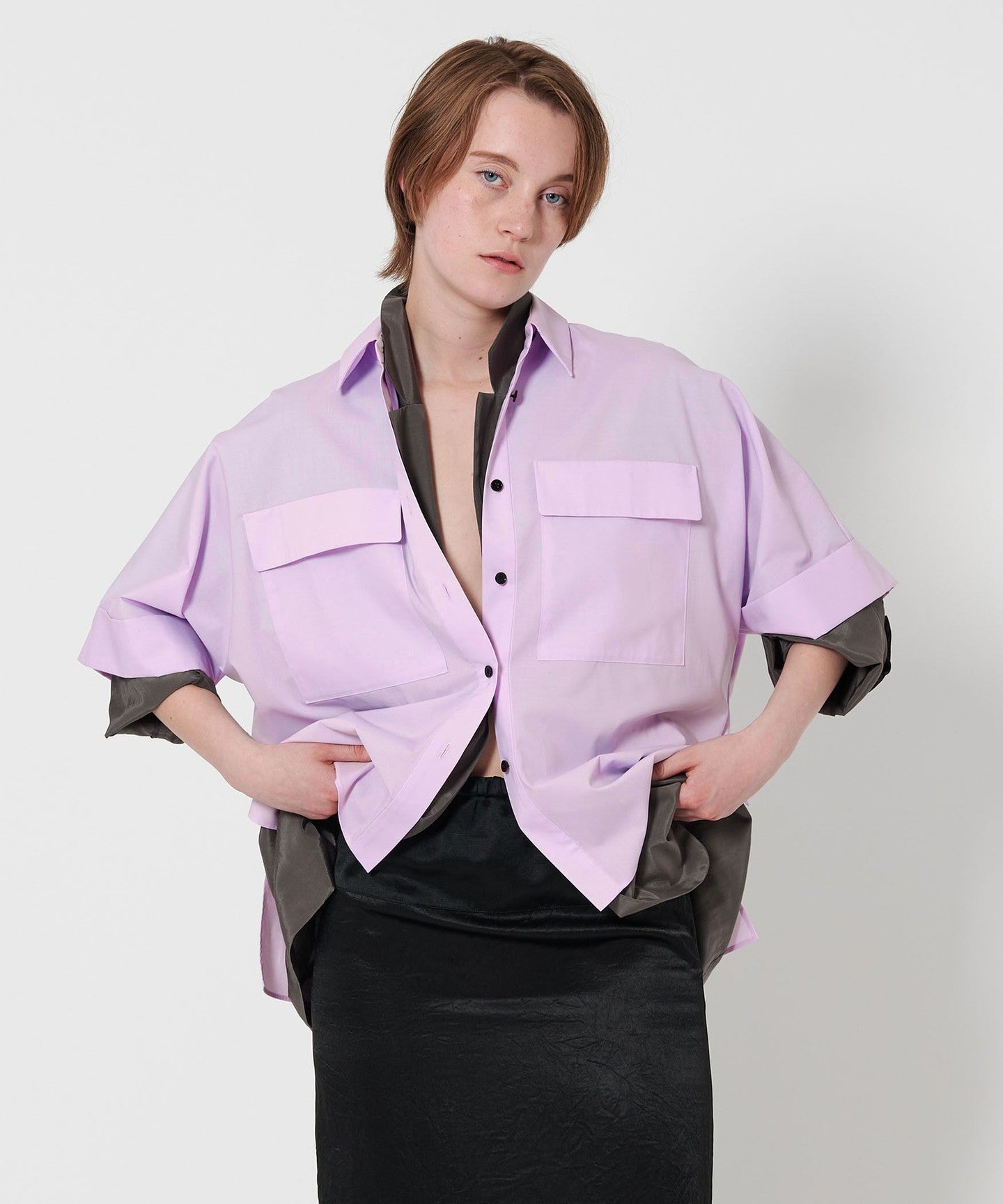 ＜AEWEN MATOPH（イウエン マトフ）＞ ポケット シャツ AEWEN MATOPH ]口袋斗篷袖 SHIRT - UNITED ARROWS