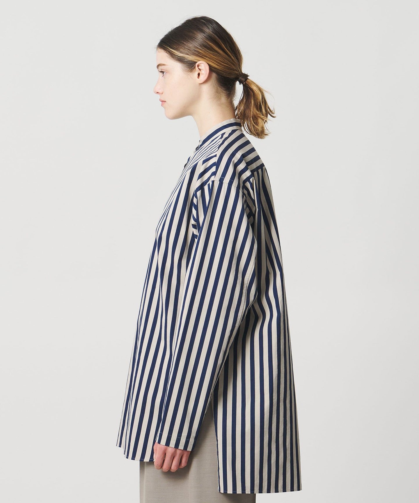 LOEFF ]Stripe Oversized SHIRT - UNITED ARROWS