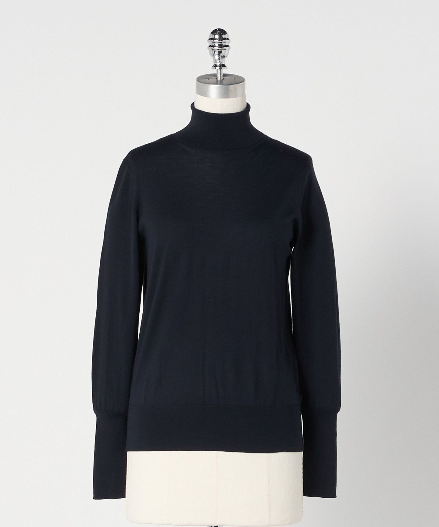 LOEFF / ソフトタートルネックカットソー/2/ウール/GRY/8882-699-0018 LOEFF] High Gauge Turtleneck