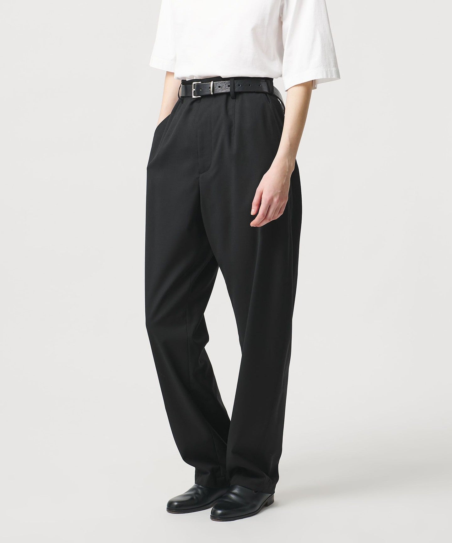 LOEFF トロピカルウール ボンタンパンツ　ブラック　00 LOEFF]トロピカルウール ボンタン パンツ - UNITED ARROWS