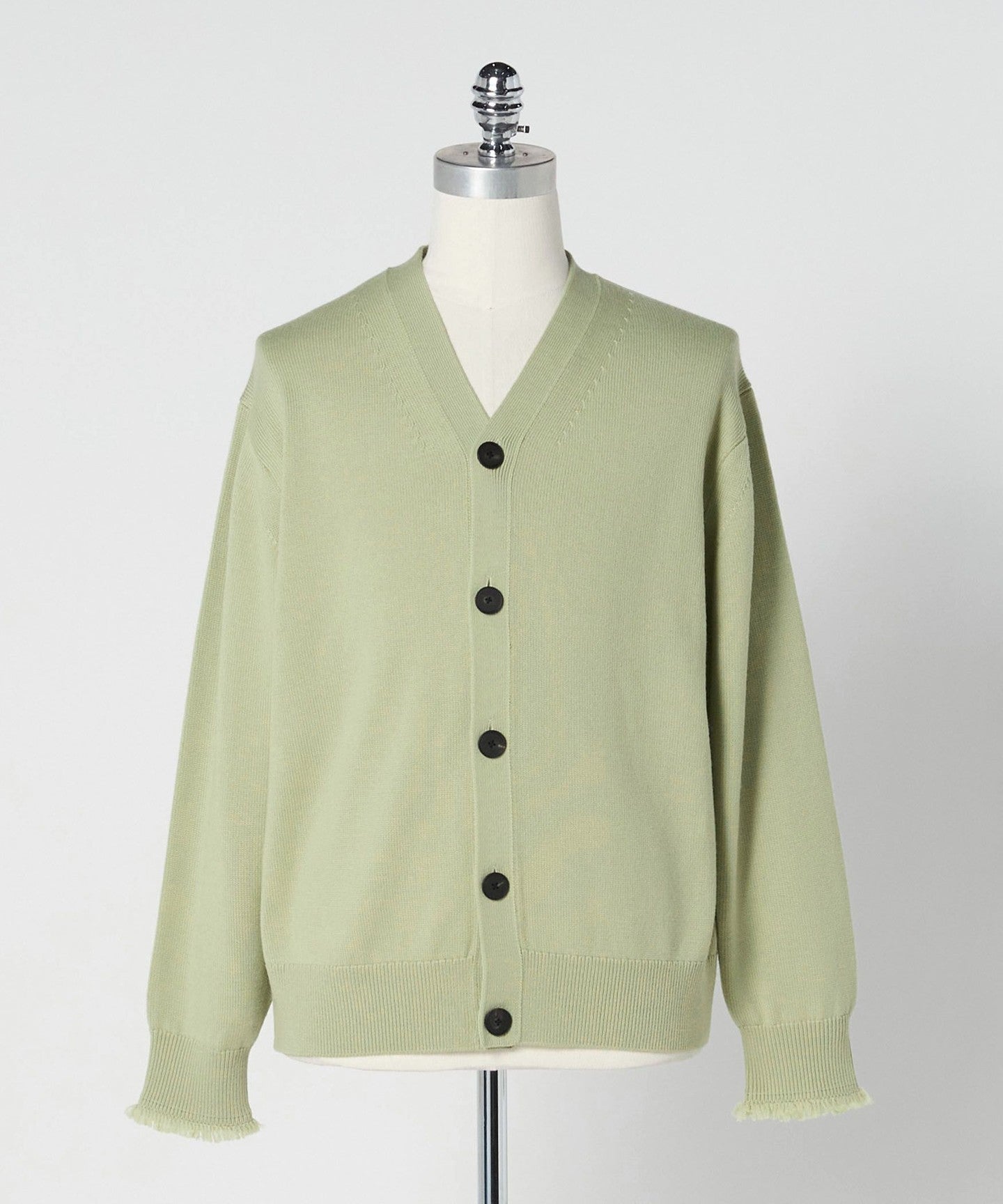 LOEFF] 9-gauge Fringe CARDIGAN UNISEX