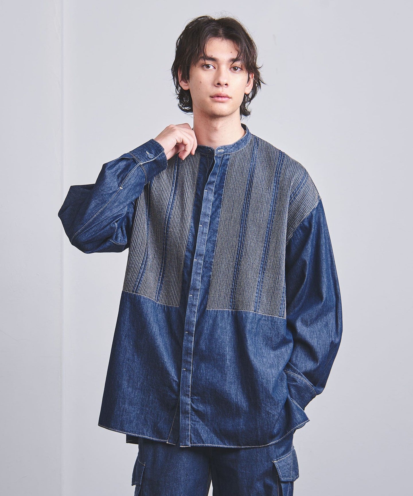 Exclusive] [ Pheeta ] Trinity DenimSHIRT MENS /013-UAMens5D
