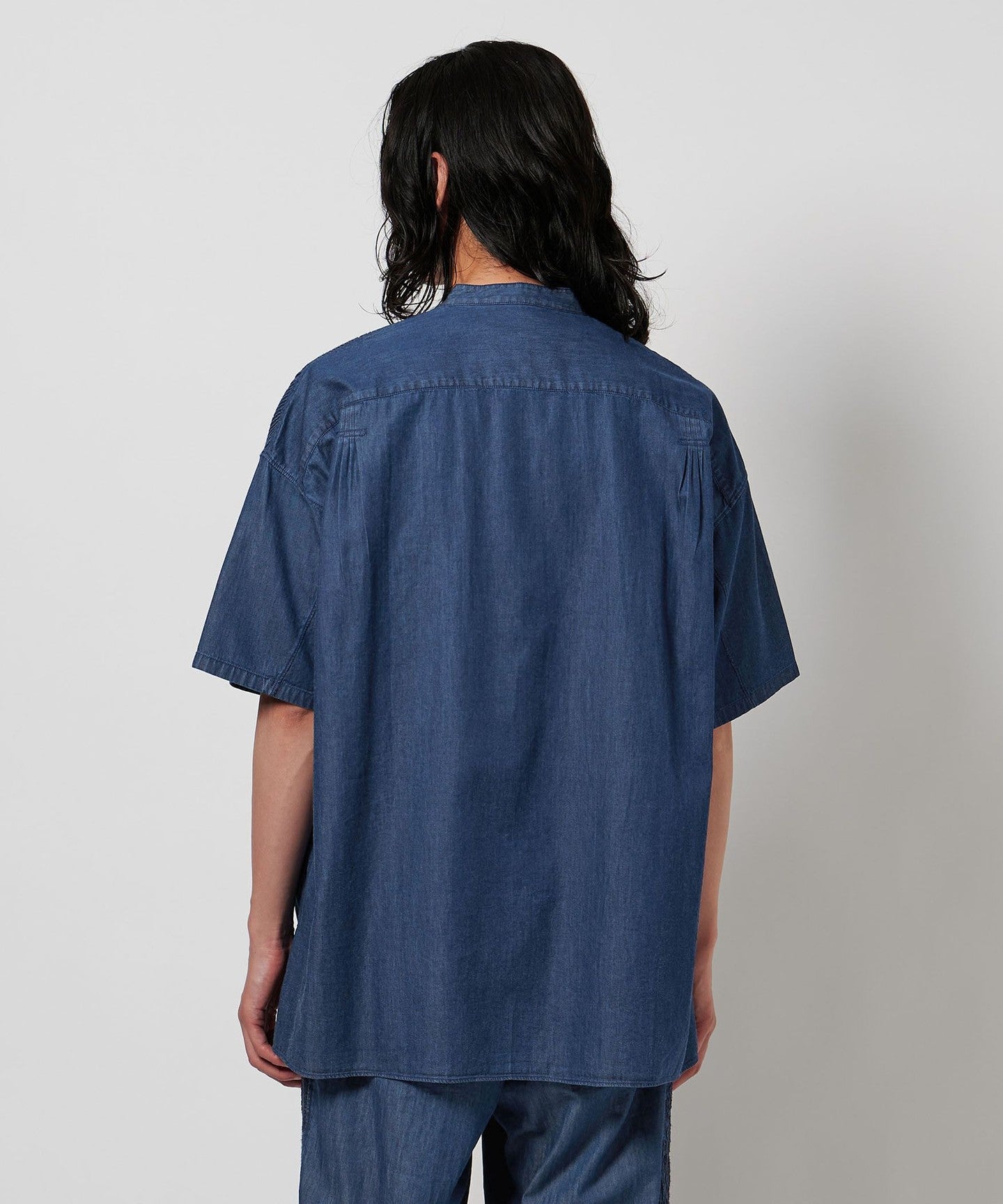 Exclusive】[ Pheeta ]Trinity Short Sleeve DenimSHIRT MENS/013