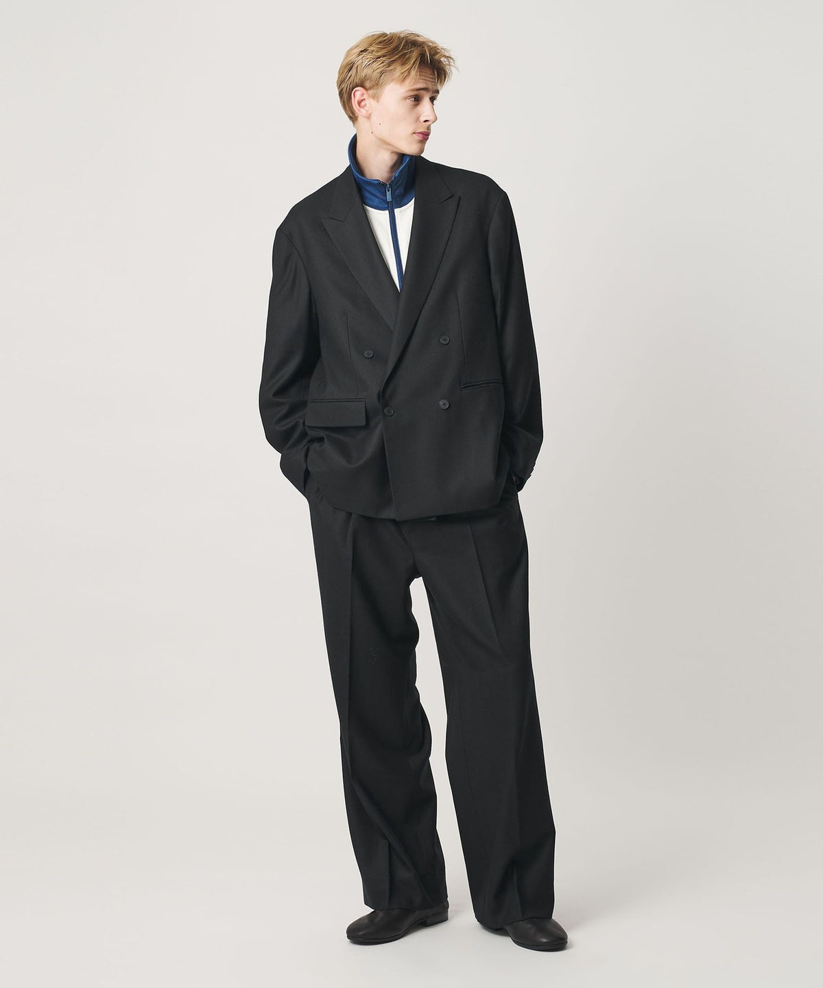N/SUIT 萨克森尼双排扣夹克