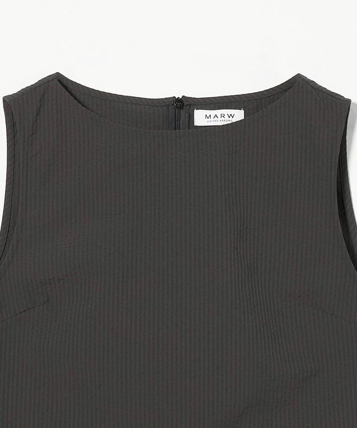 Blusa sin mangas de seersucker <MARW UNITED ARROWS>