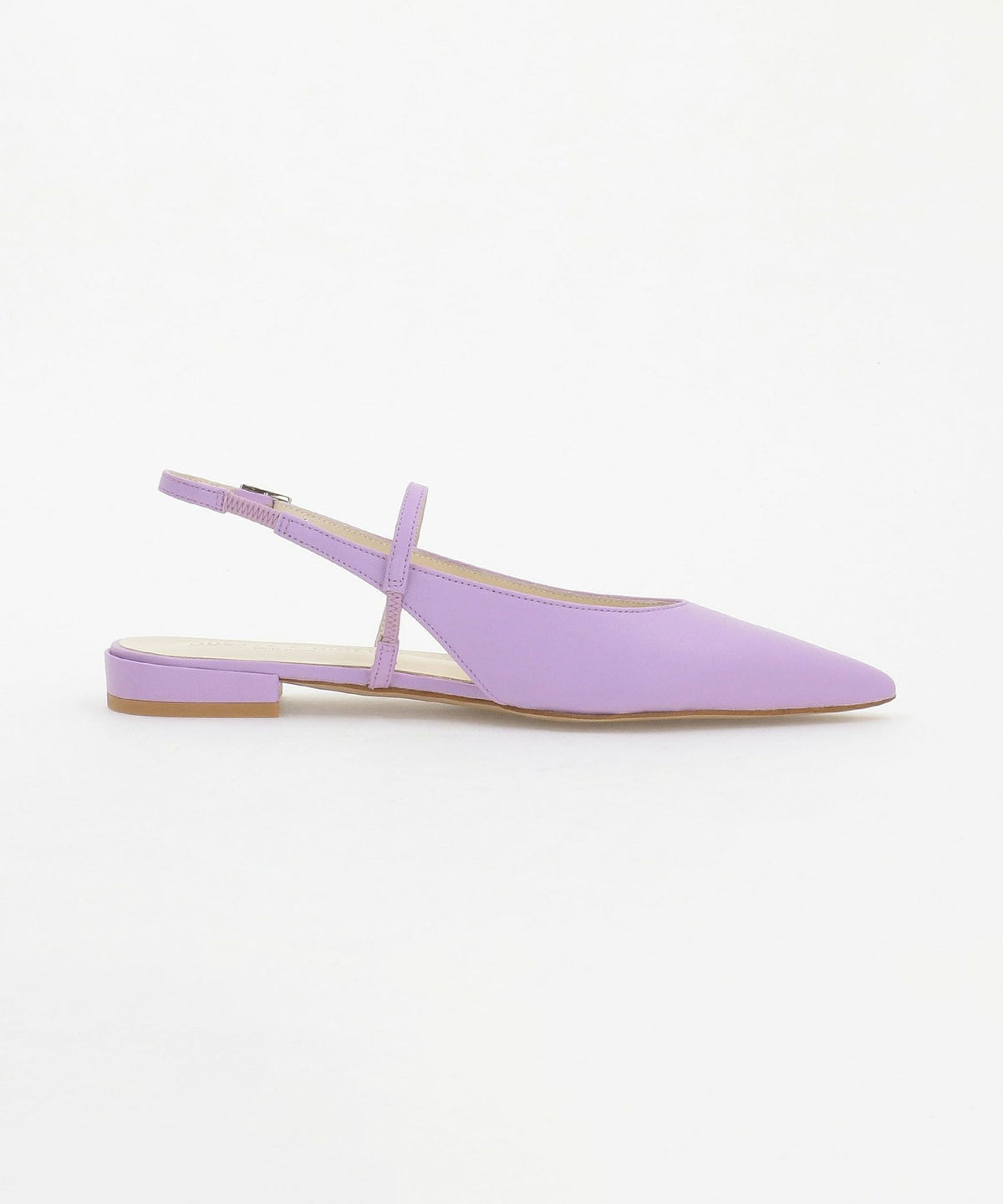 Pointed Narrow Strap Back Belt Flats 20↑