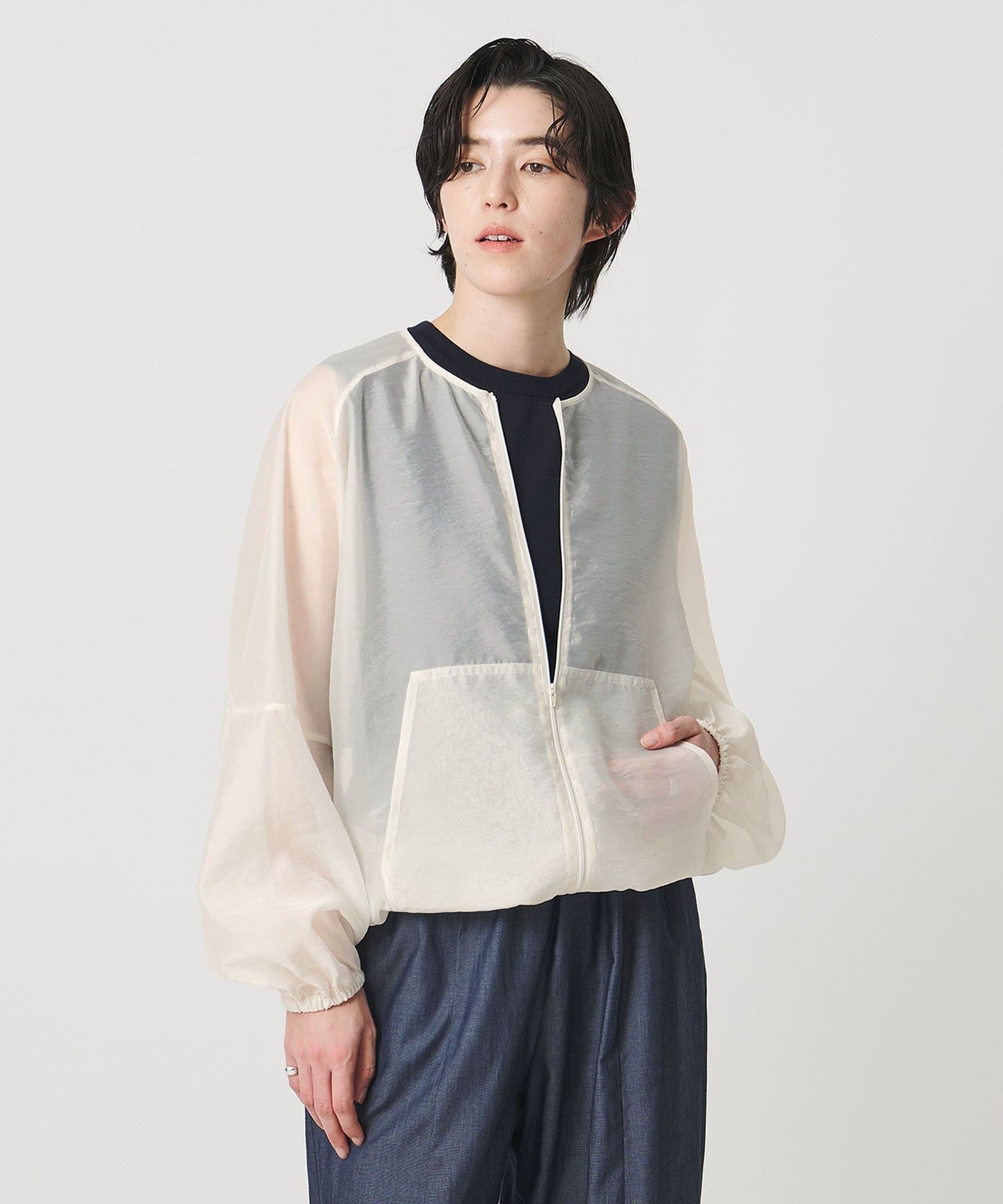 ジャケット・アウター marw UNITEDARROWS MARW UNITED ARROWS ]Sheer Zip BLOUSON - UNITED ARROWS