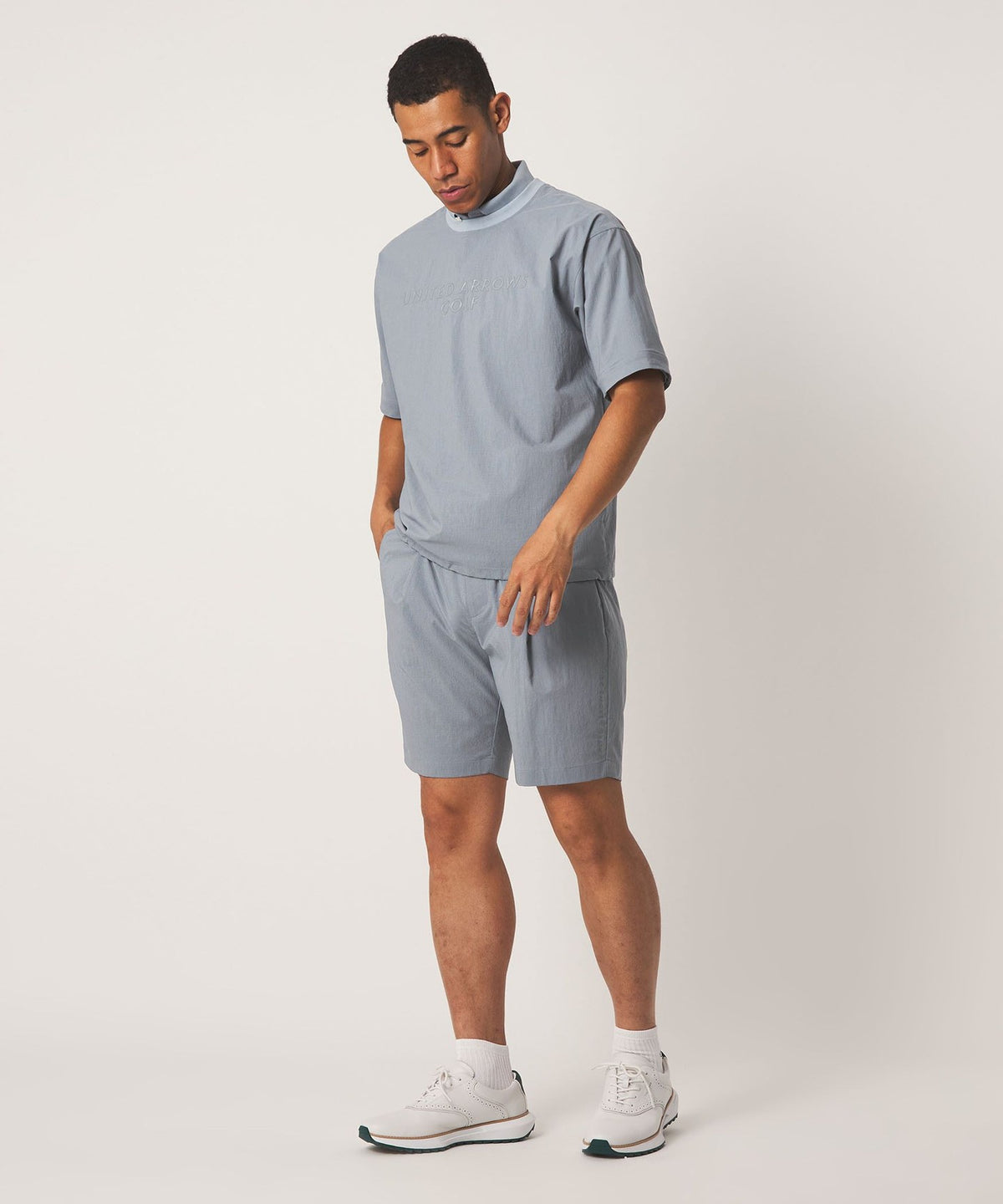 Pull-over ras-du-cou à micro-carreaux pour homme, manches longues/courtes convertibles