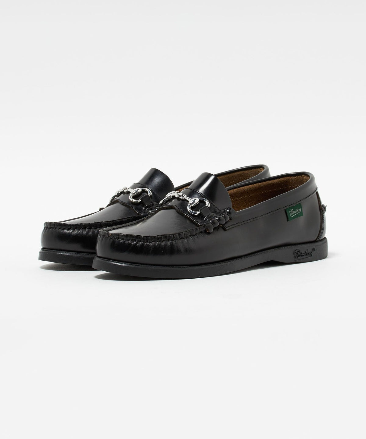 Exclusive <Paraboot> Bit Silver Deck Loafers