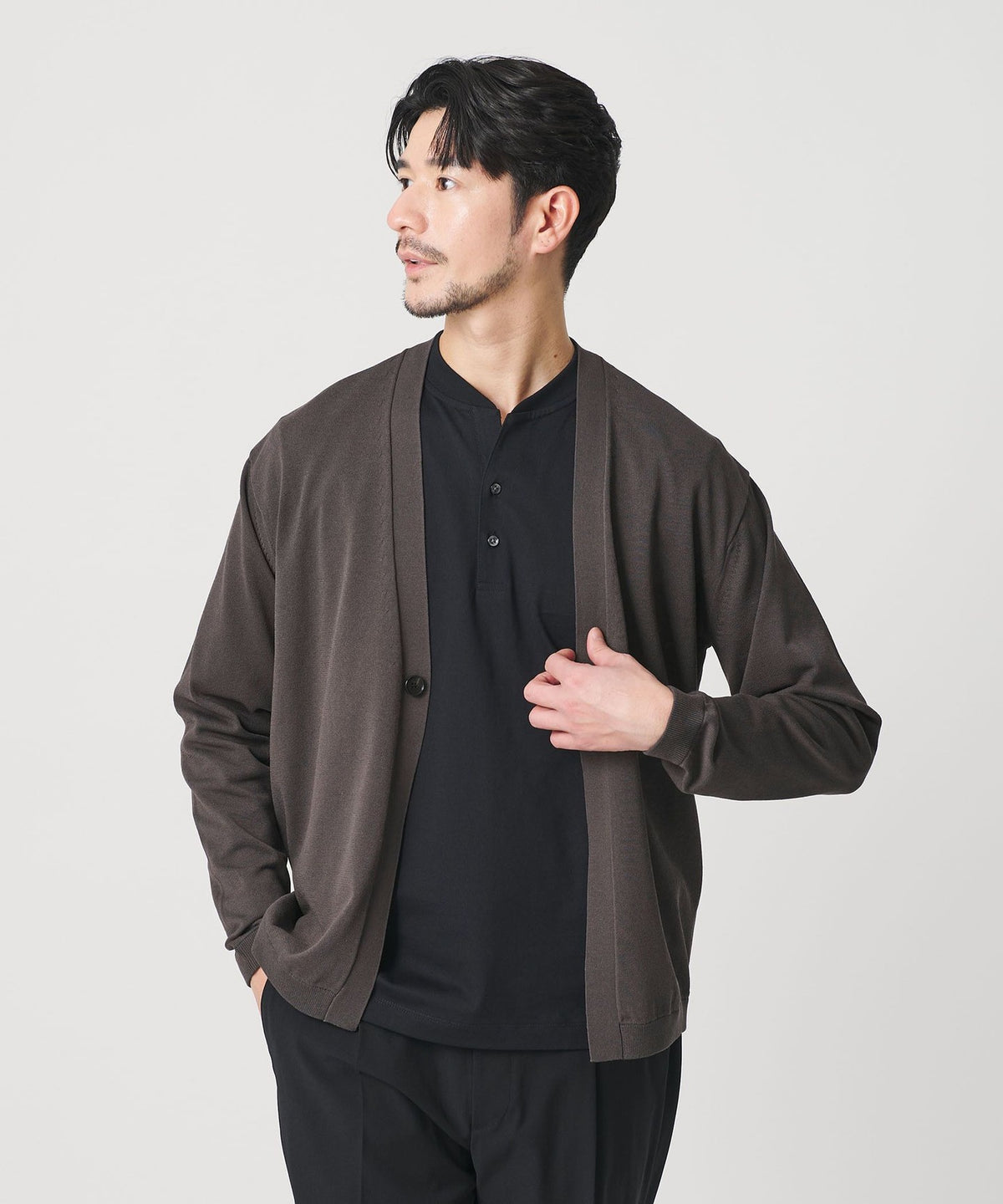 【WEB限定 WARDROBE SMART】KOUKIN ハイゲージ ニット カーディガン【抗菌・防臭】
