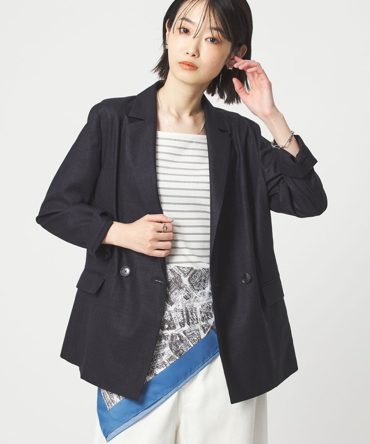 Chaqueta ligera efecto lino con protección UV y transpirable [talla SHORT disponible]