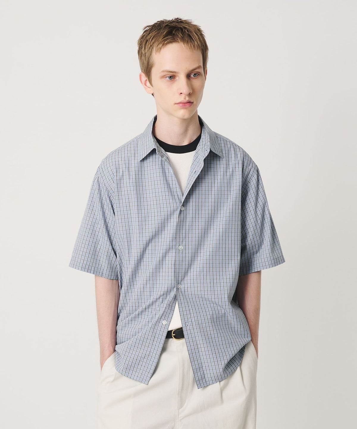 Check Short-Sleeve Regular Shirt FORM Fit