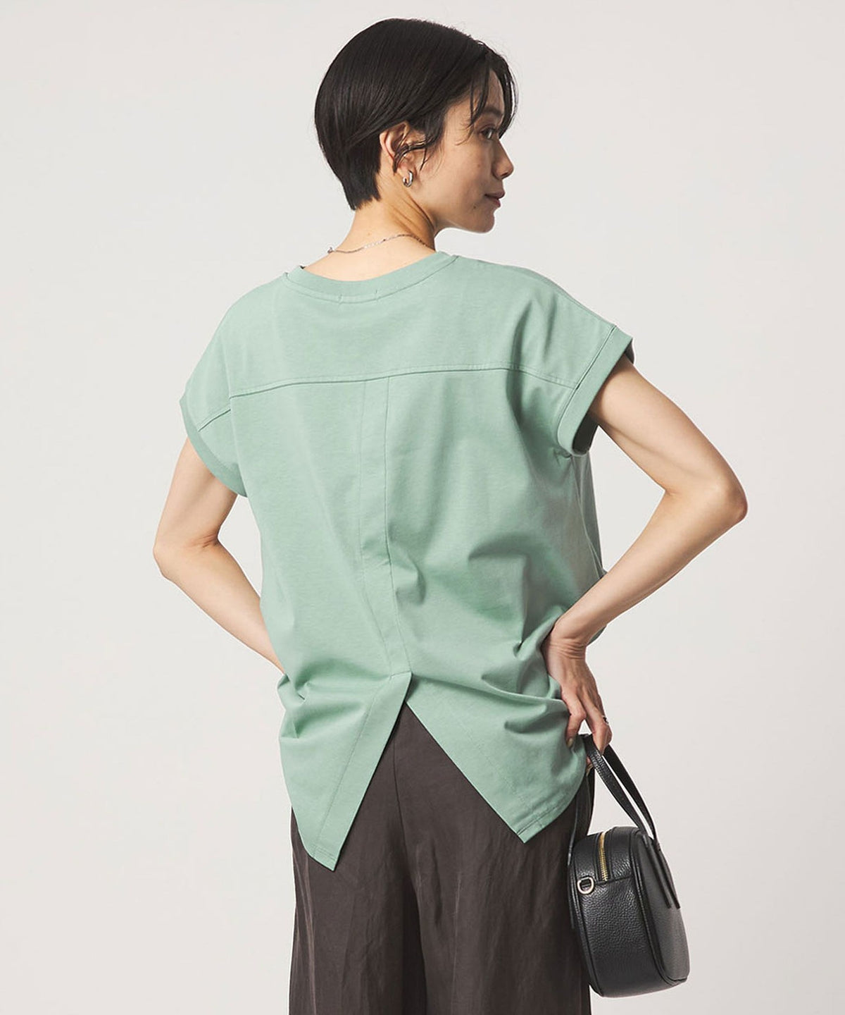 Antimicrobial Back Slit Pullover Top