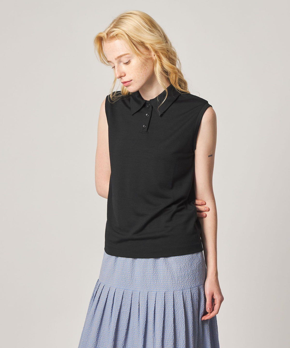 <Steven Alan> Wool Jersey Sleeveless Pullover