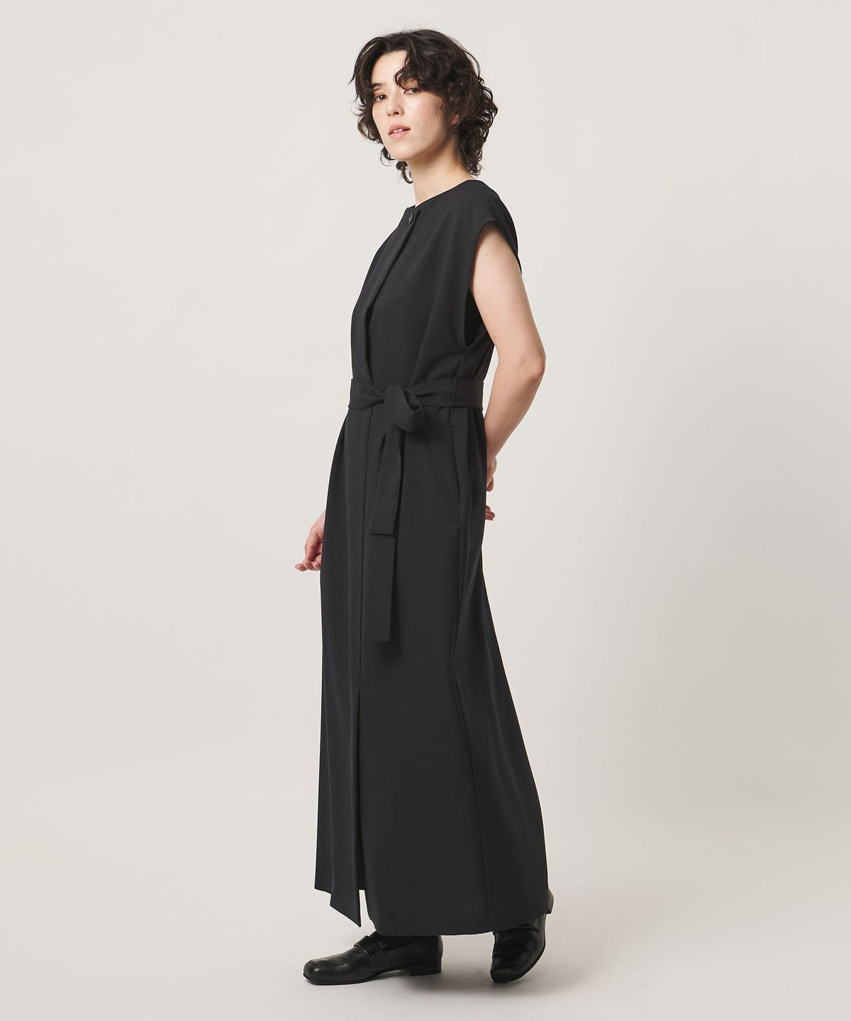 ＜MARW UNITED ARROWS＞打褶腰带两穿式连衣裙