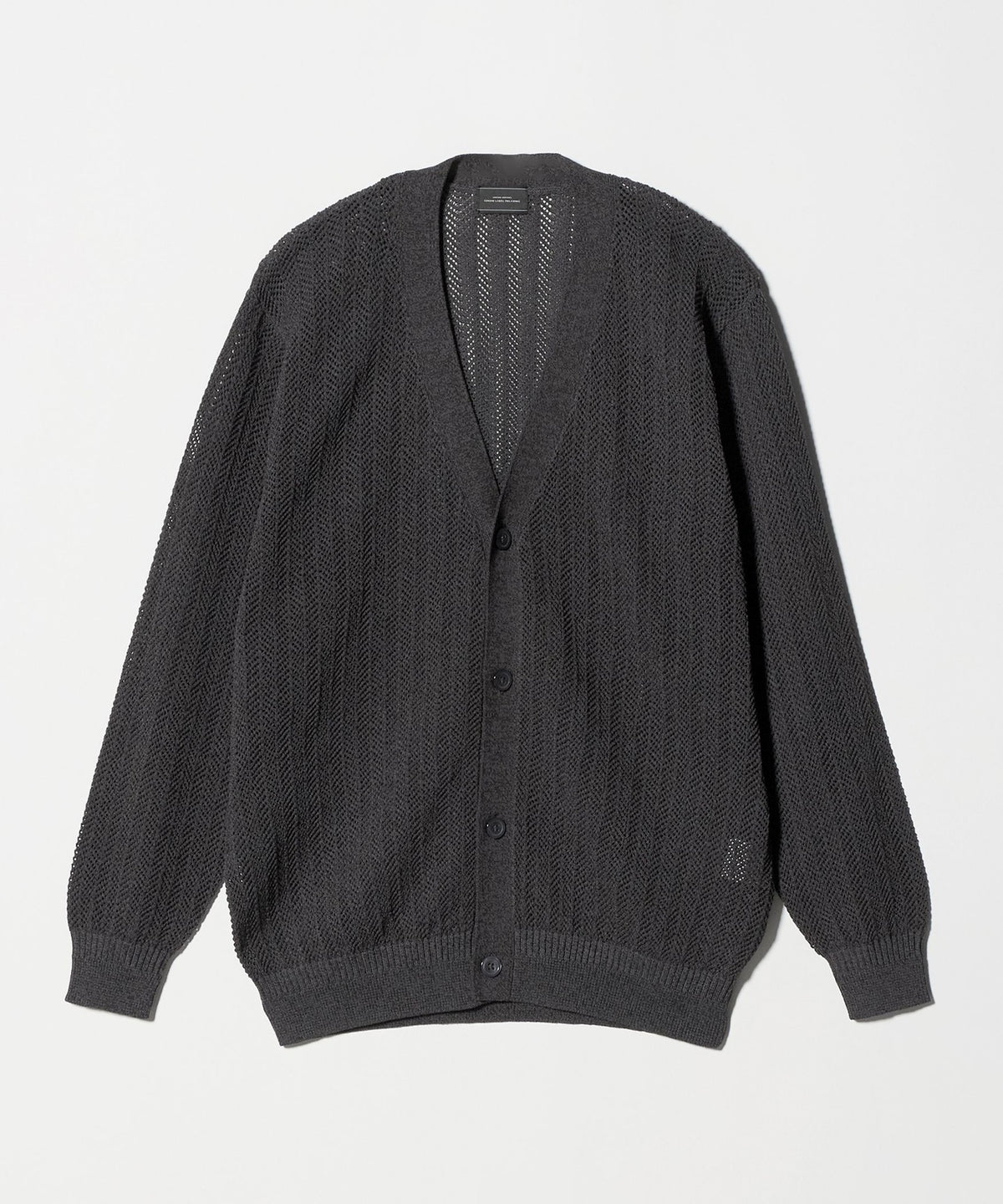 Mix Melange Mesh Cardigan